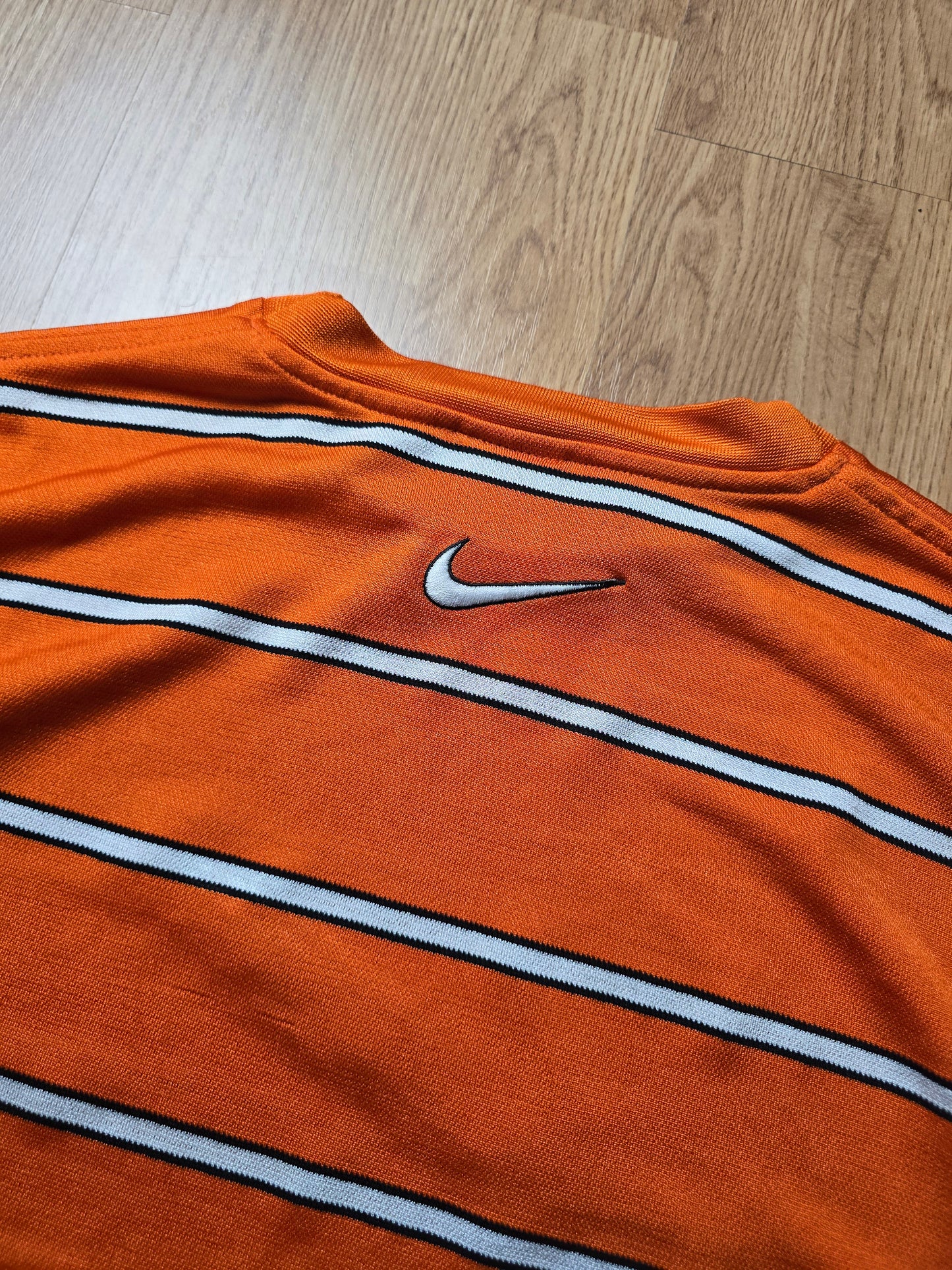 90s Nike Striped Sports Jersey (M)