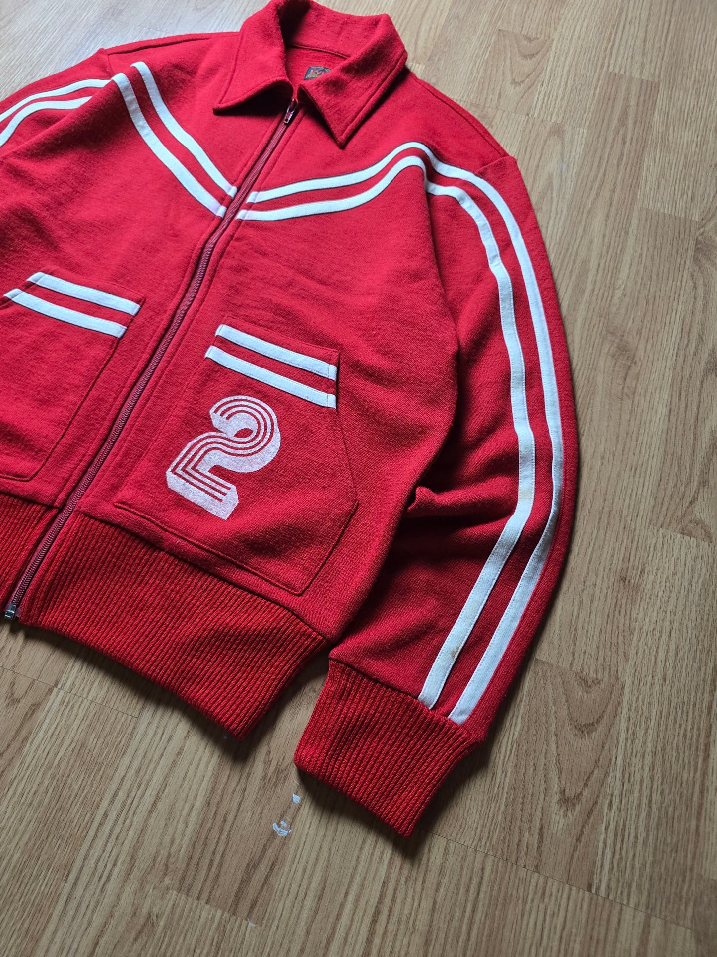 00s Evisu Wool-Blend Knit Zip Track top (M)