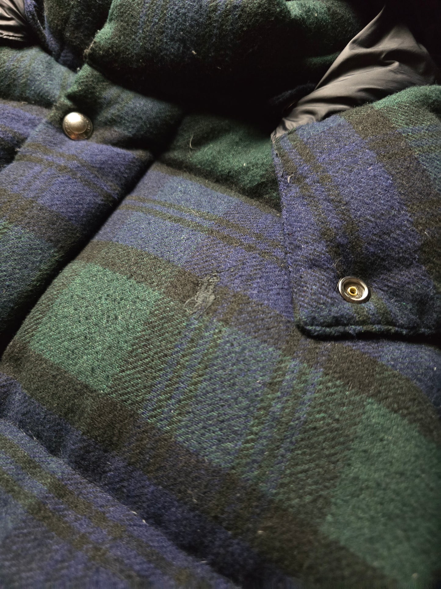 Ralph Lauren Wool Plaid Heavyweight Down Puffer Jacket (M/L)