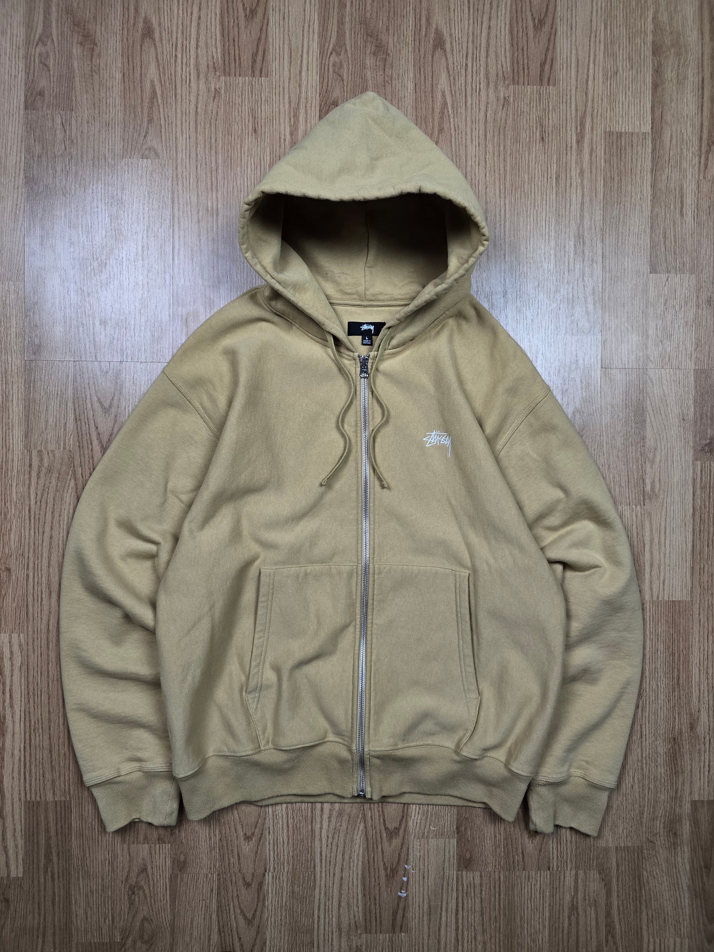 Stussy Stock Logo Zip Hoodie (L)