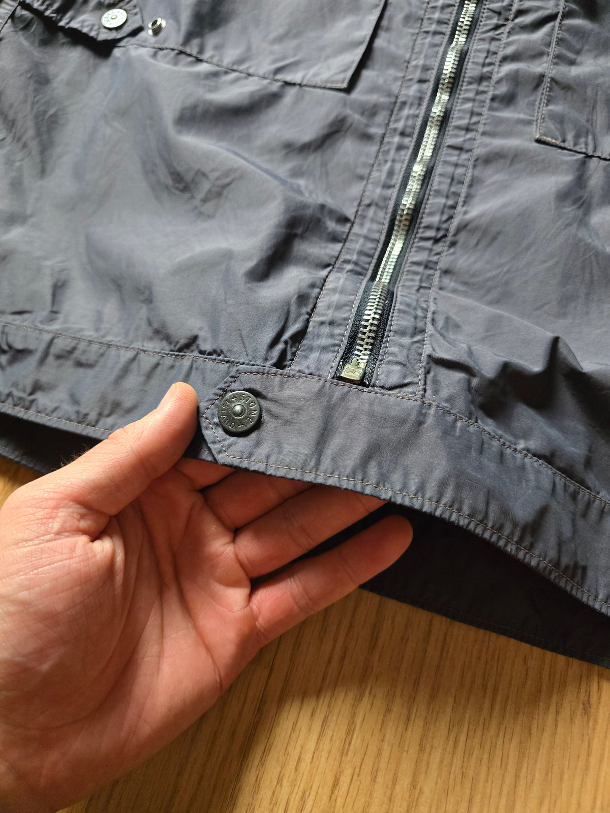 Vintage Stone Island Resined Cotton-Nylon Utility Overshirt (XL/2XL)