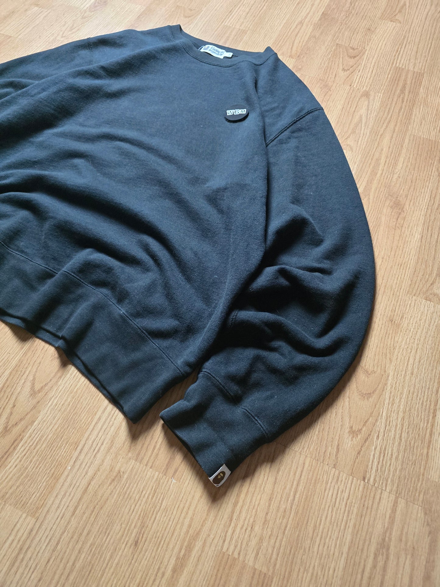 BAPE WGM Shark Emblem Crewneck Sweatshirt (XL/XXL)