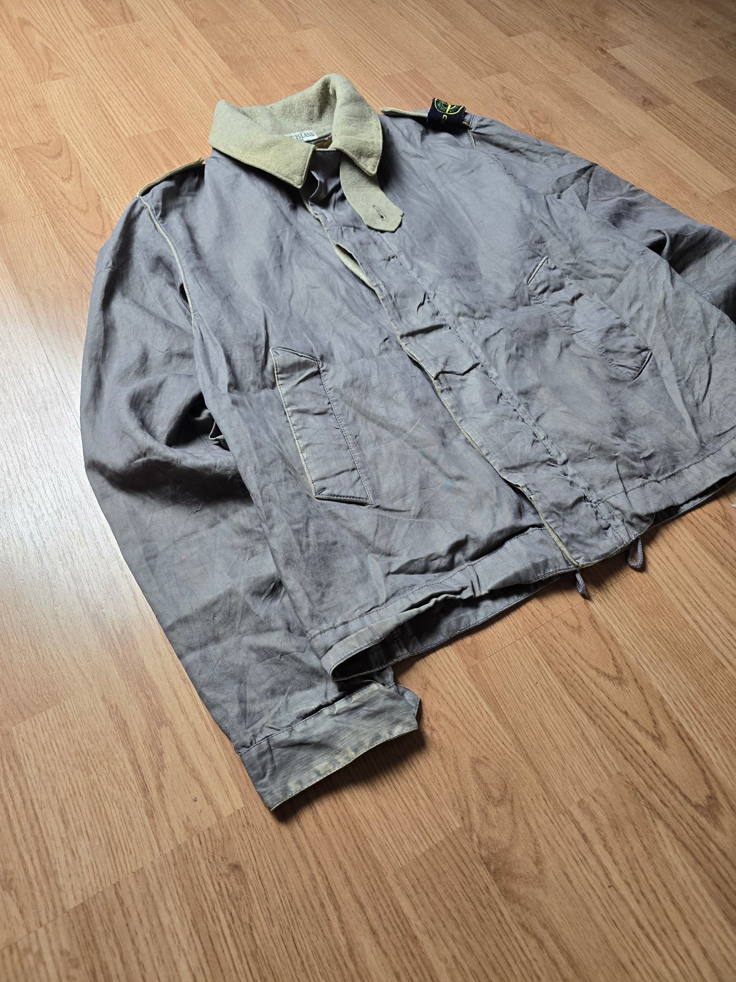 Stone Island AW06 Spalmatura Coated Lino Mix Dutch Rope Jacket (L/M)