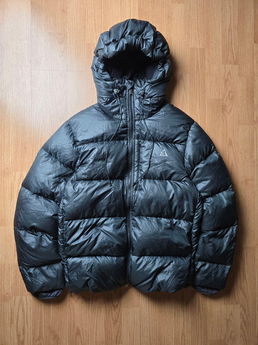 RARE 00s Nike ACG Technical 800 Down Hooded Puffer Jacket (L)