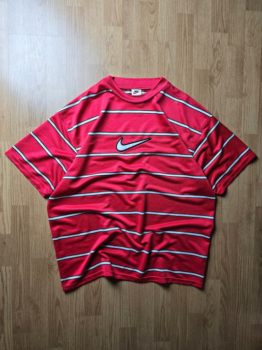 90s Nike Striped Sports Jersey (XL)