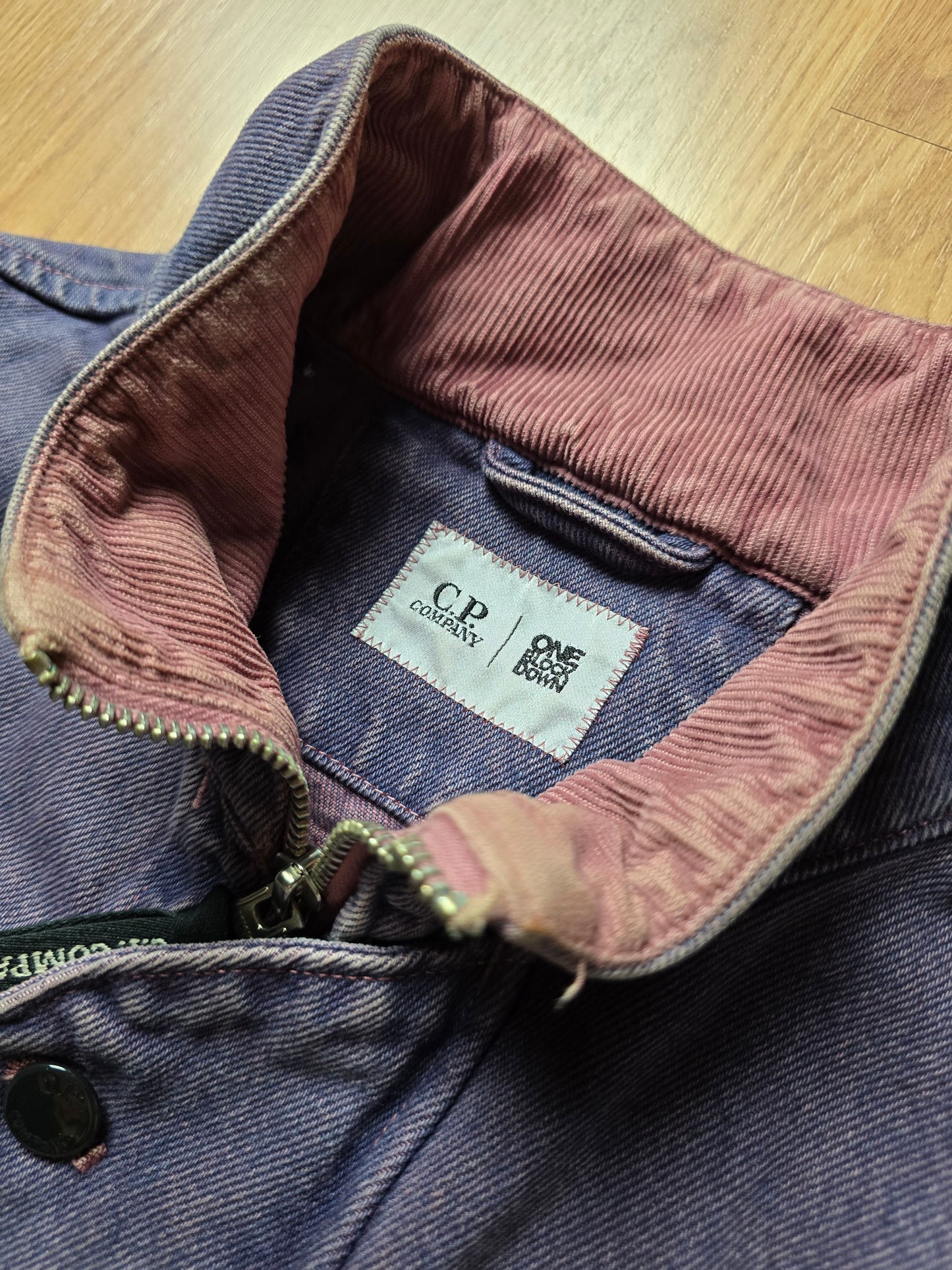 C.P. Company x One Bock Down Denim Utility Vest (M)