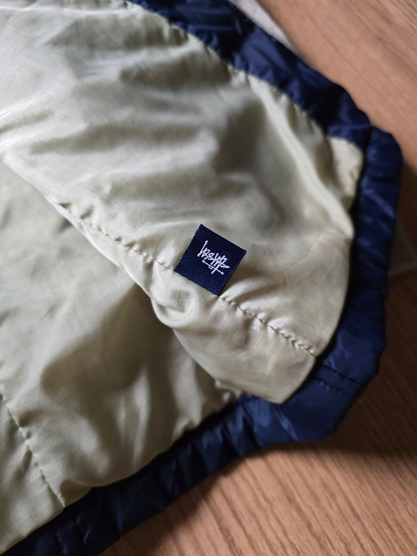 RARE 90s Stussy F.I.T Technical 2-in-1 Monogram Bomber Jacket (L)