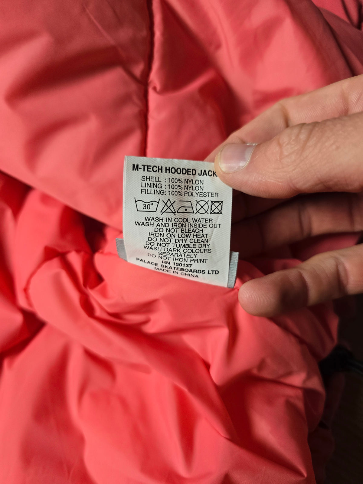 Palace M-Tech Hooded Technical Jacket (XL)