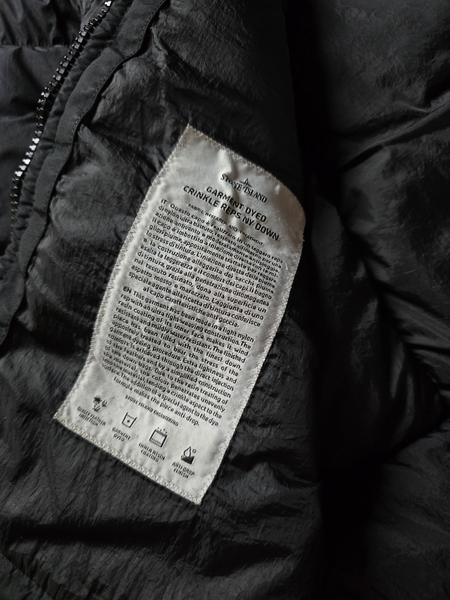 Stone Island AW19 Crinkle Reps NY Down Puffer Jacket (M)