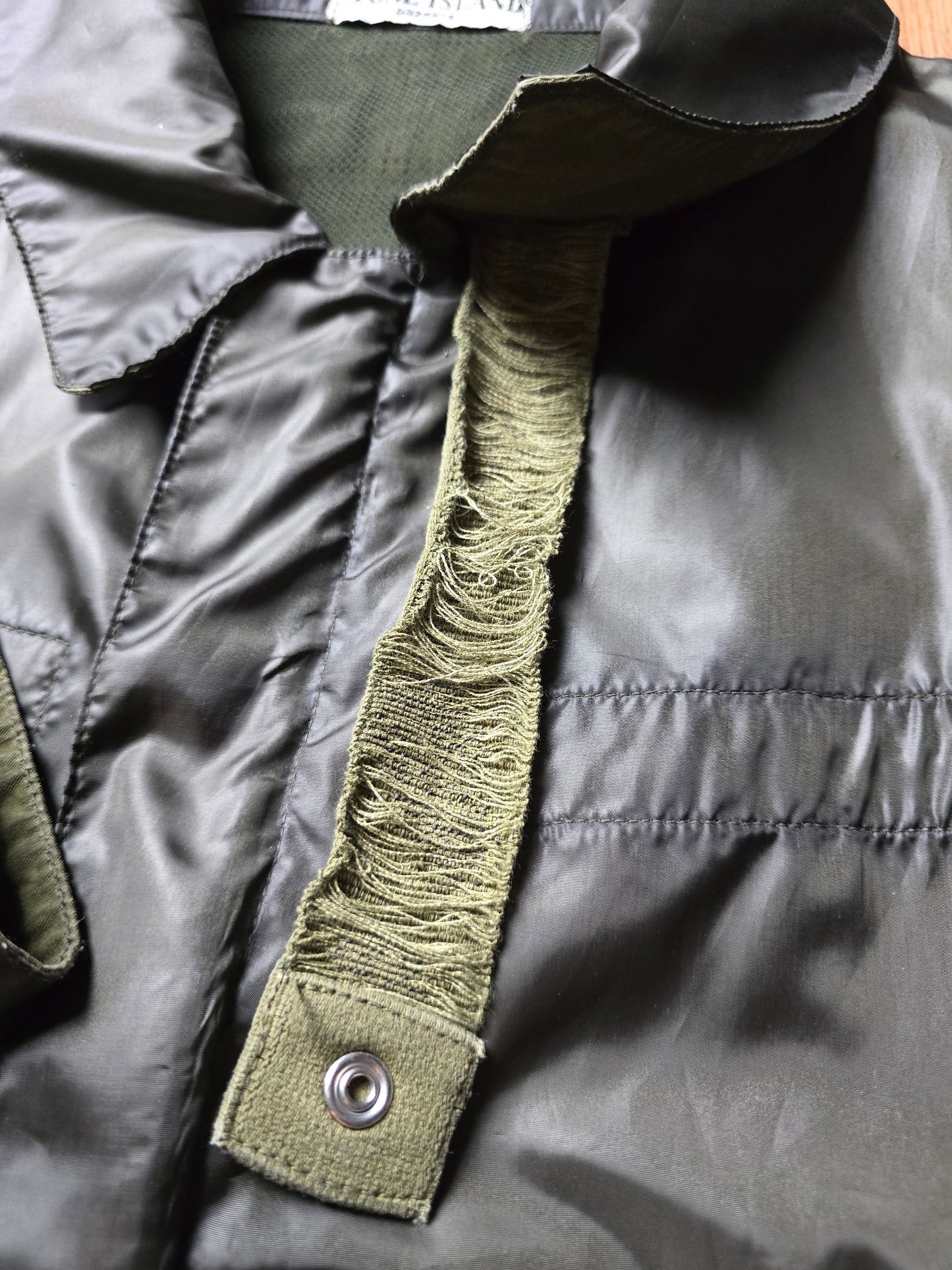 90s Stone Island Green Edge Flight Jacket (XL)