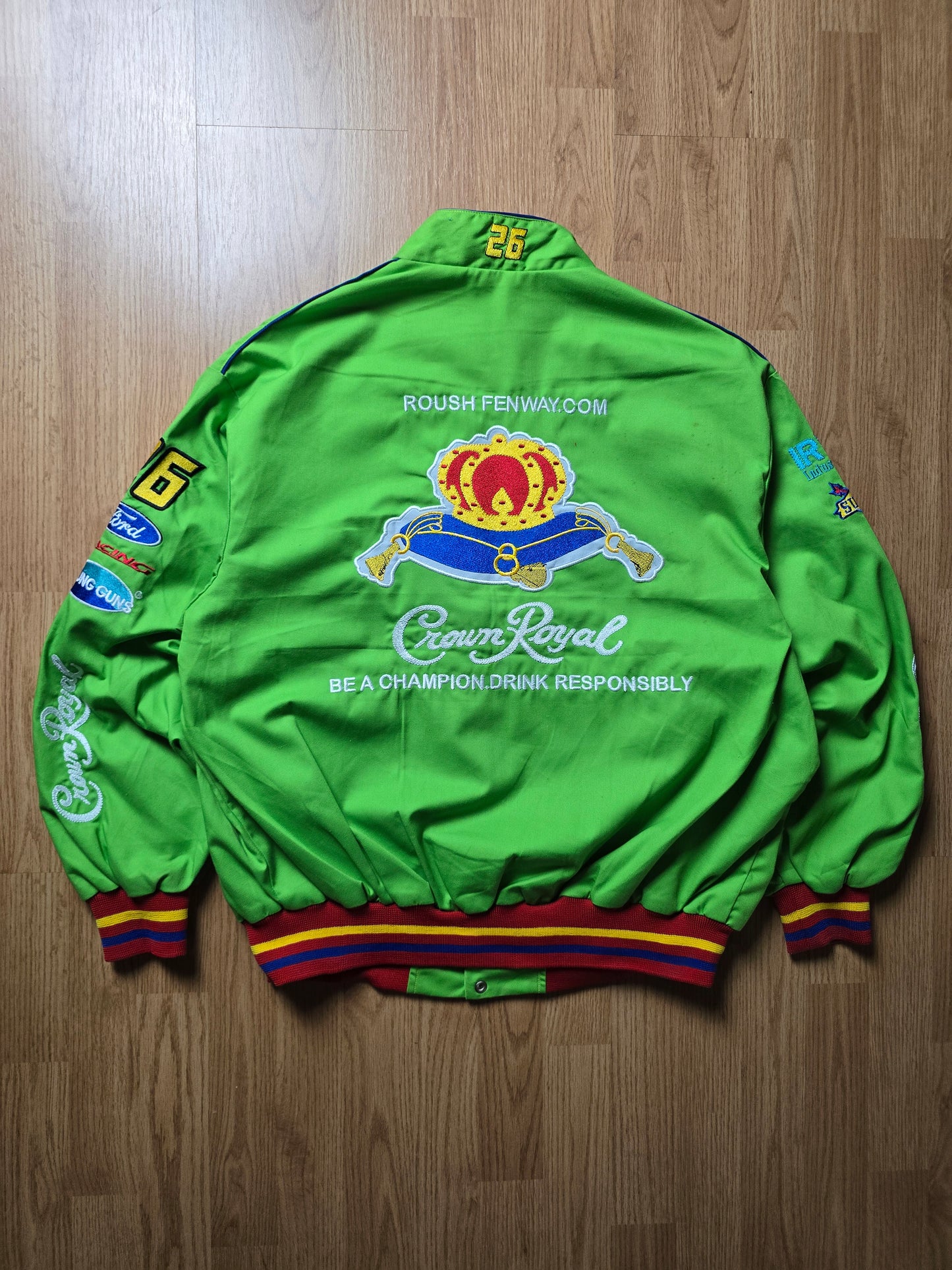 Vintage Crown Royal Nascar Racing Jacket (L)