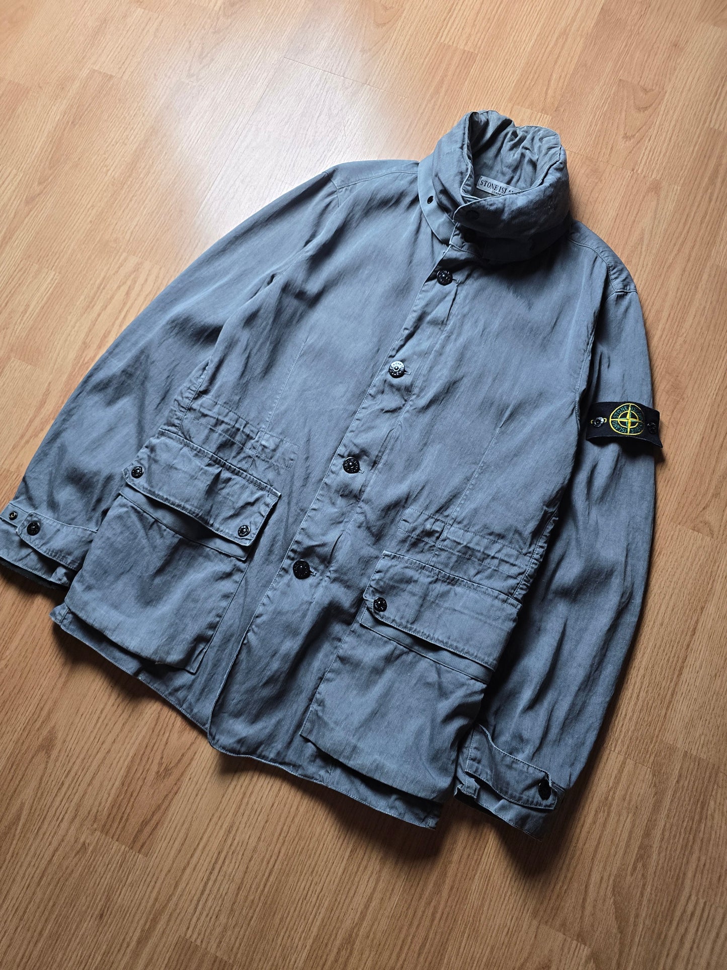 Stone Island SS11 Garment Dyed Lino Mix Park Jacket (M)
