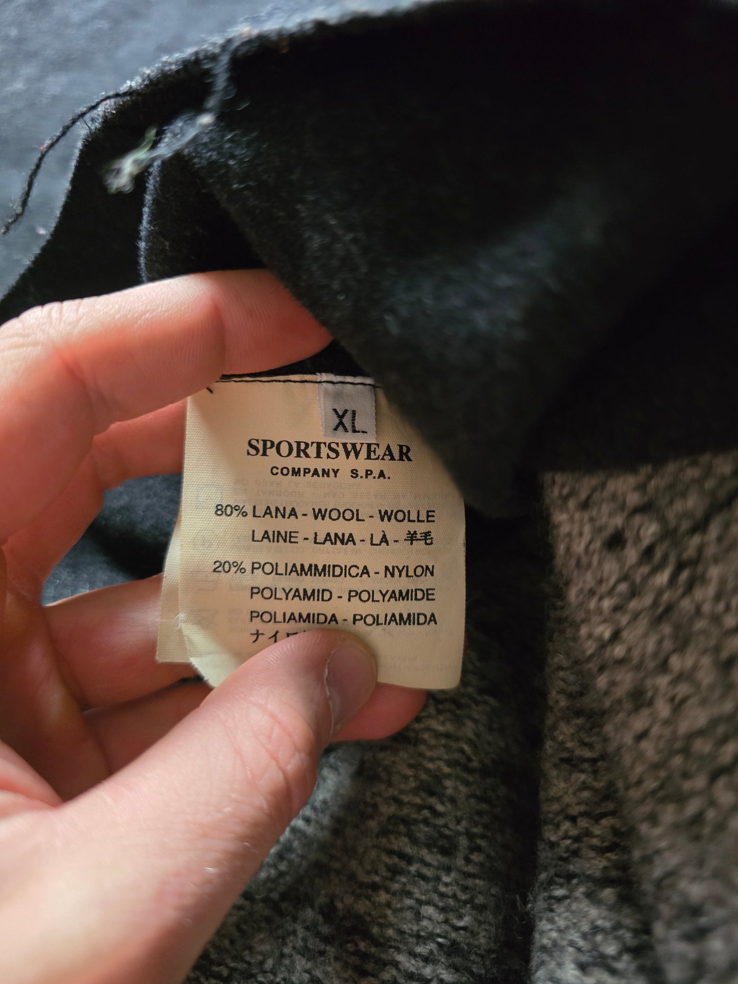 RARE Stone Island AW99 Heavyweight Wool Coat With Removable Dutch Rope Liner (XL)