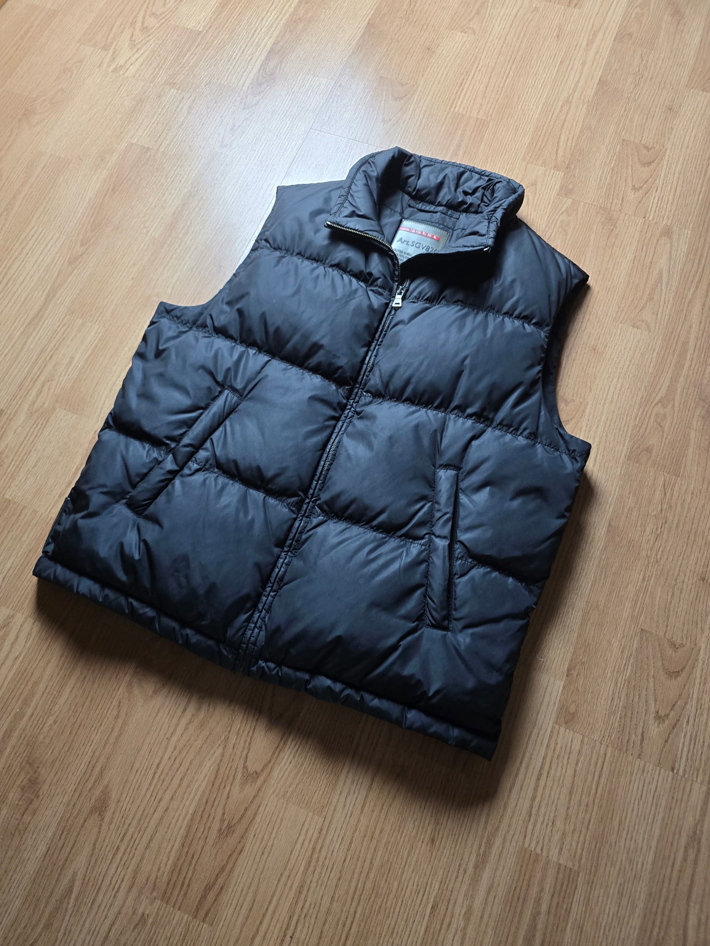 Prada Sport 2008 Black Tab Down Gilet/Vest (L)