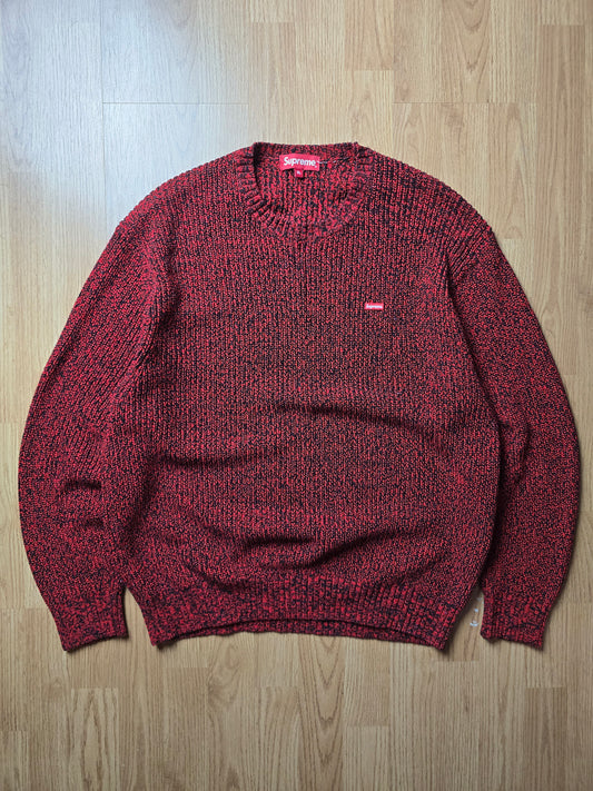 Supreme Melange Rib Knit Sweater  (L)