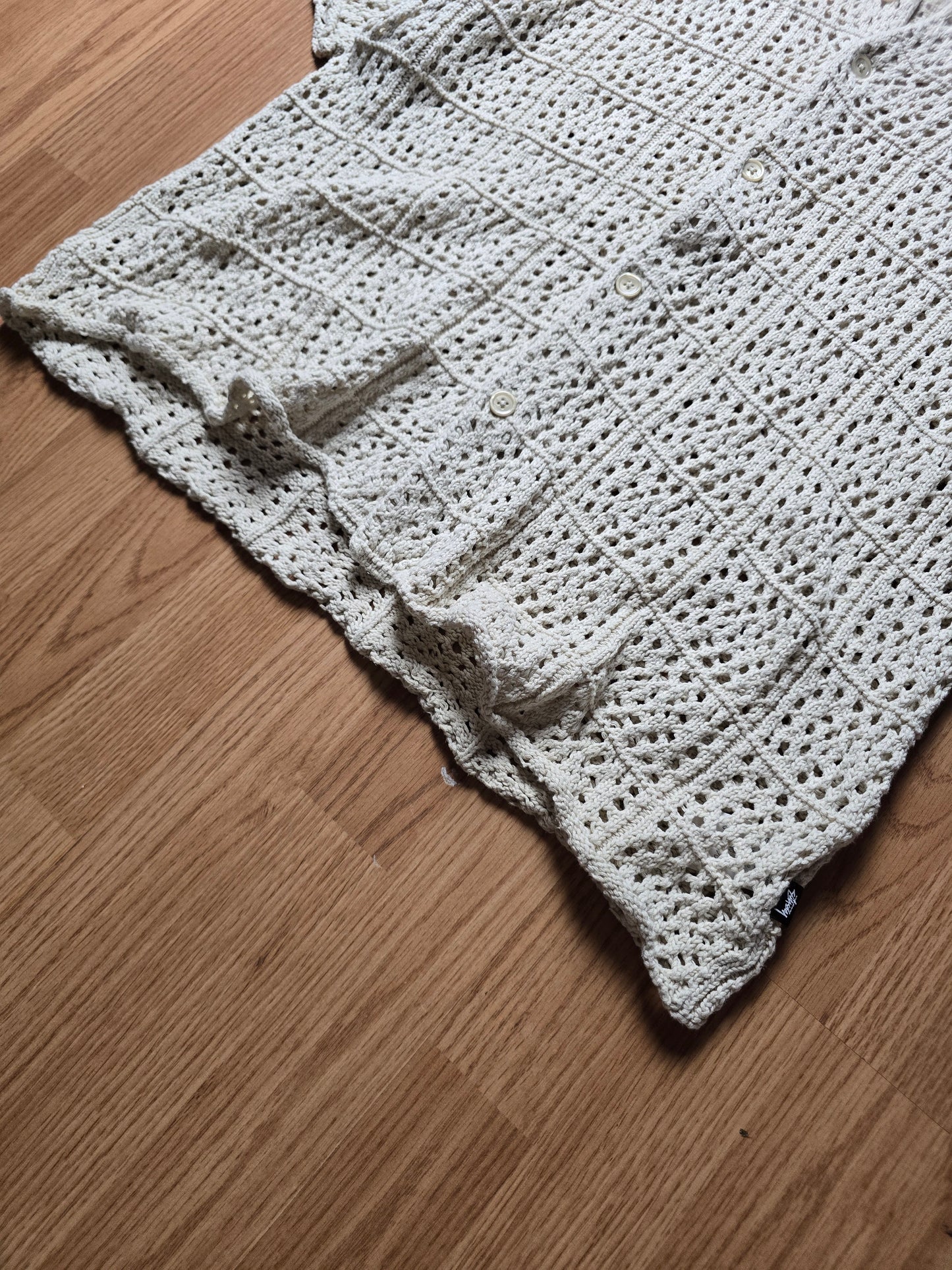 Stussy Crochet Knit SS Shirt (L/XL)
