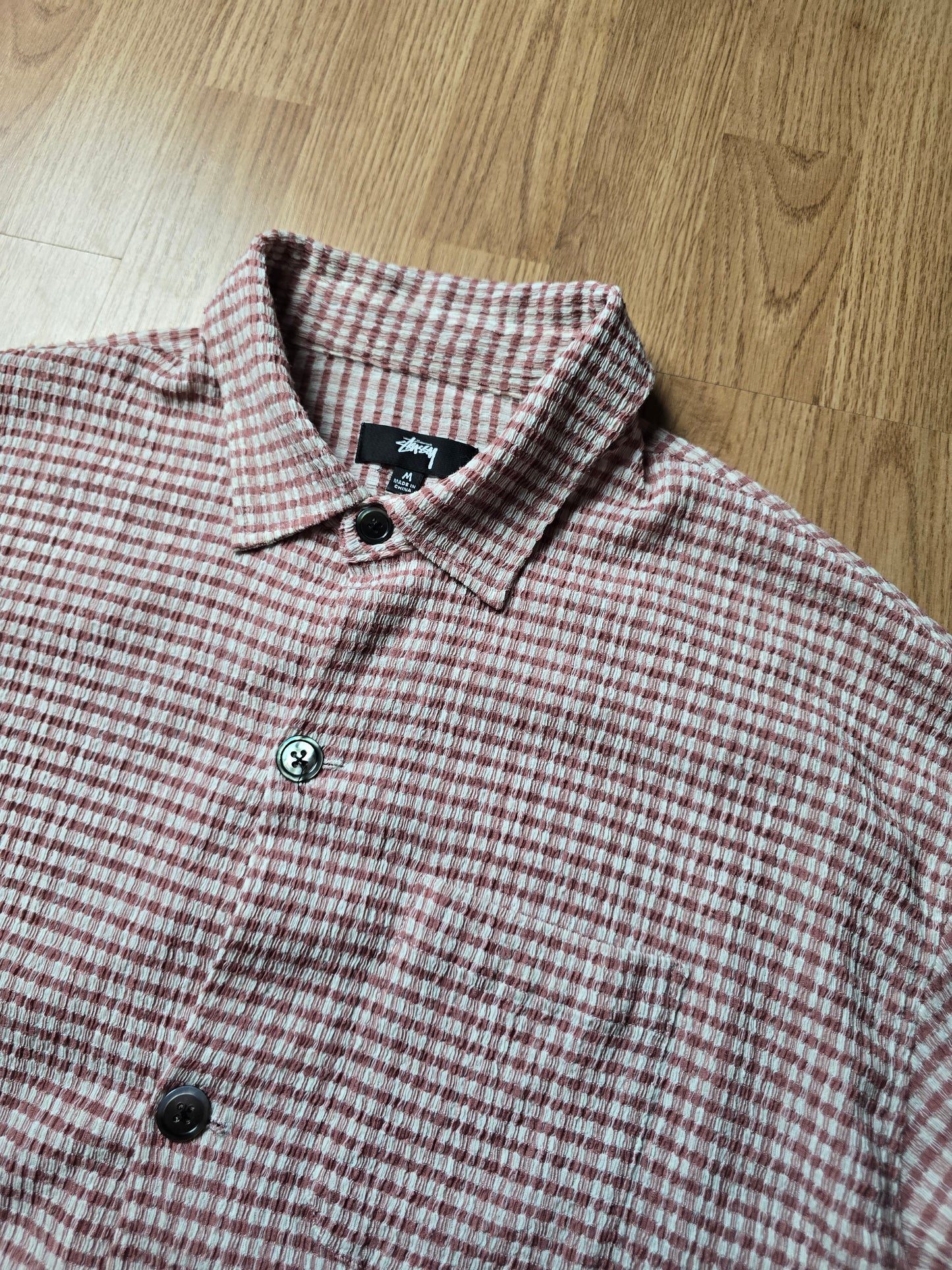 Stussy Wrinkly Gingham SS Shirt (M/L)