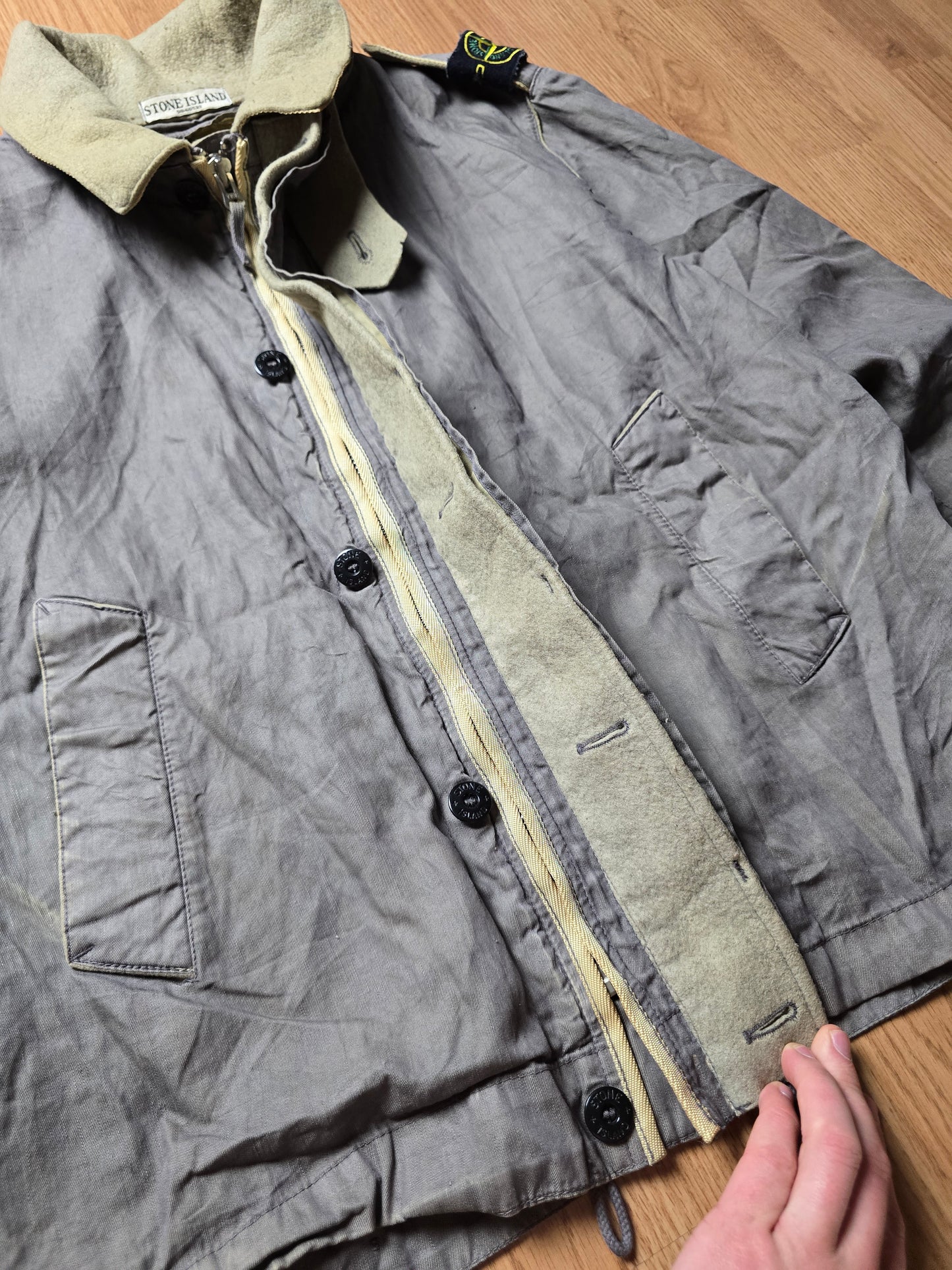 Stone Island AW06 Spalmatura Coated Lino Mix Dutch Rope Jacket (L/M)