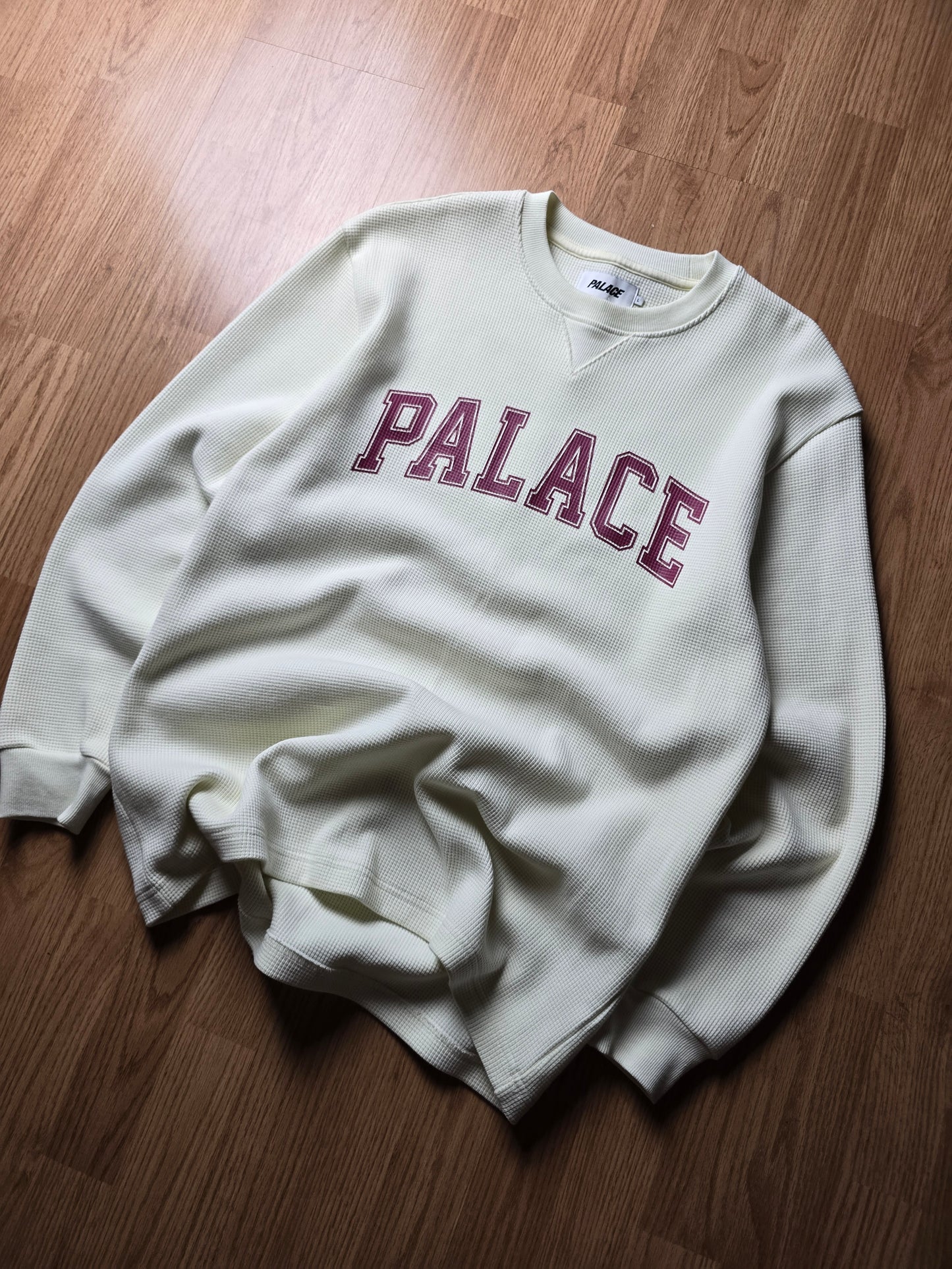 Palace Waffle Longsleeve Spellout Top (L)