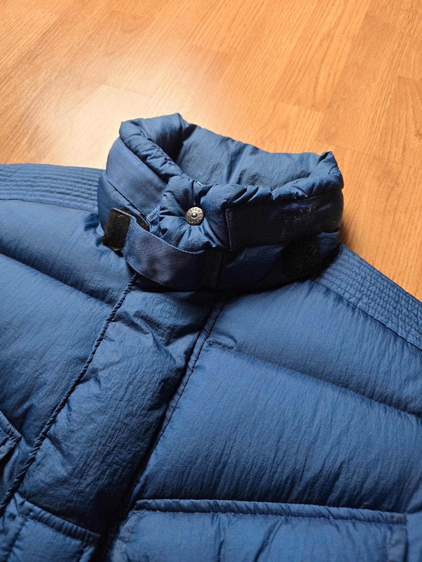 RARE Stone Island Opaque Nylon Tela Down Mesh Badge Puffer Jacket (M)