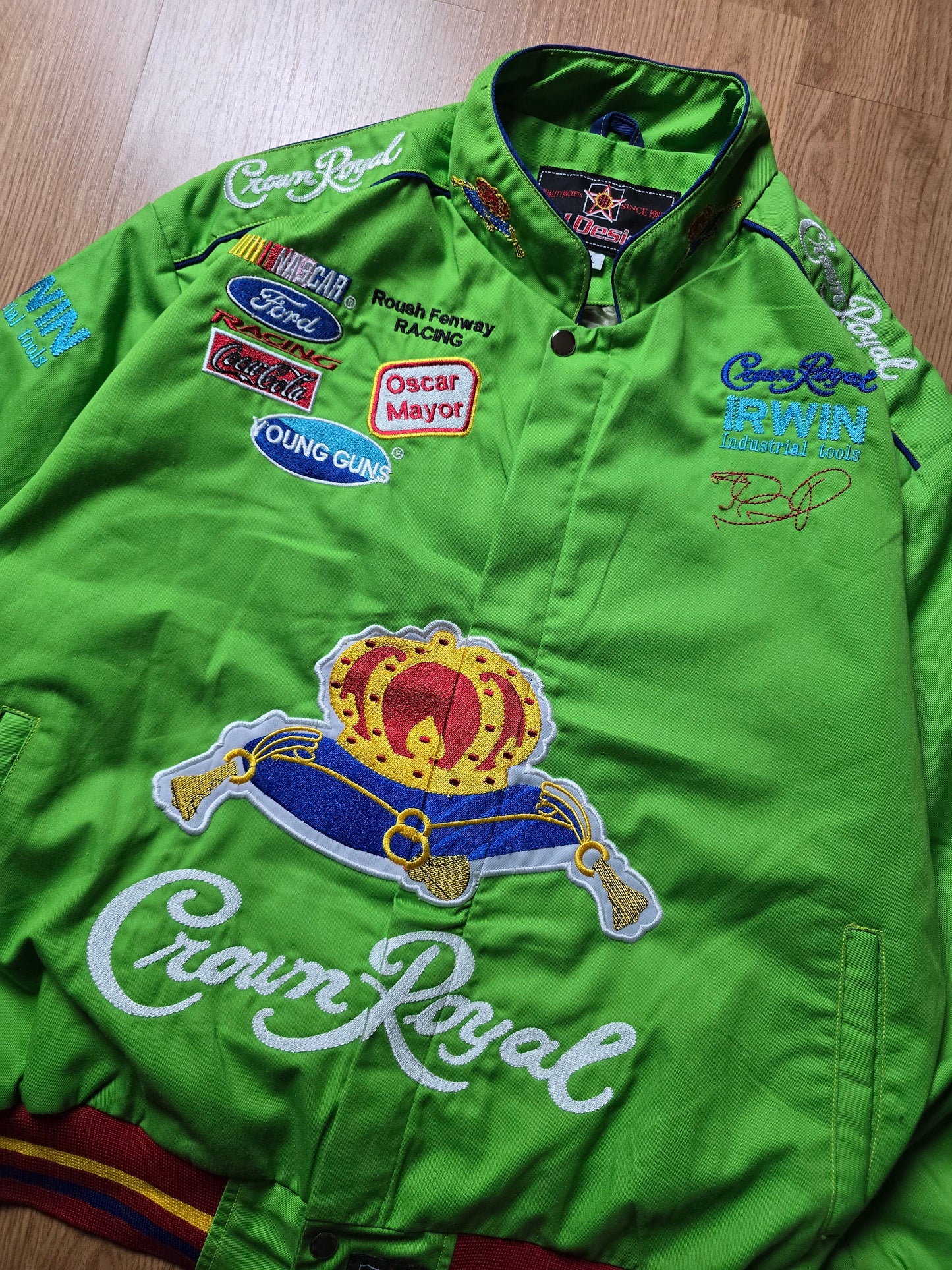 Vintage Crown Royal Nascar Racing Jacket (L)