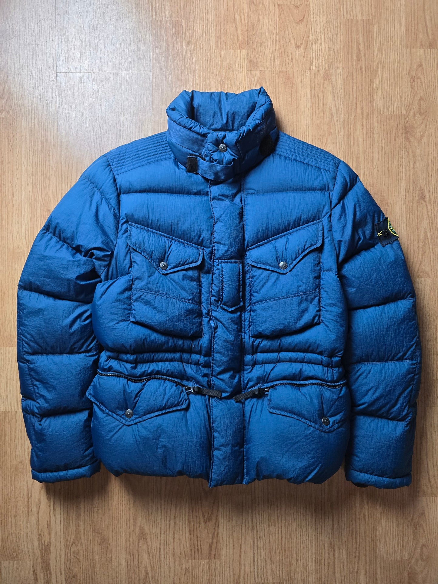 RARE Stone Island Opaque Nylon Tela Down Mesh Badge Puffer Jacket (M)