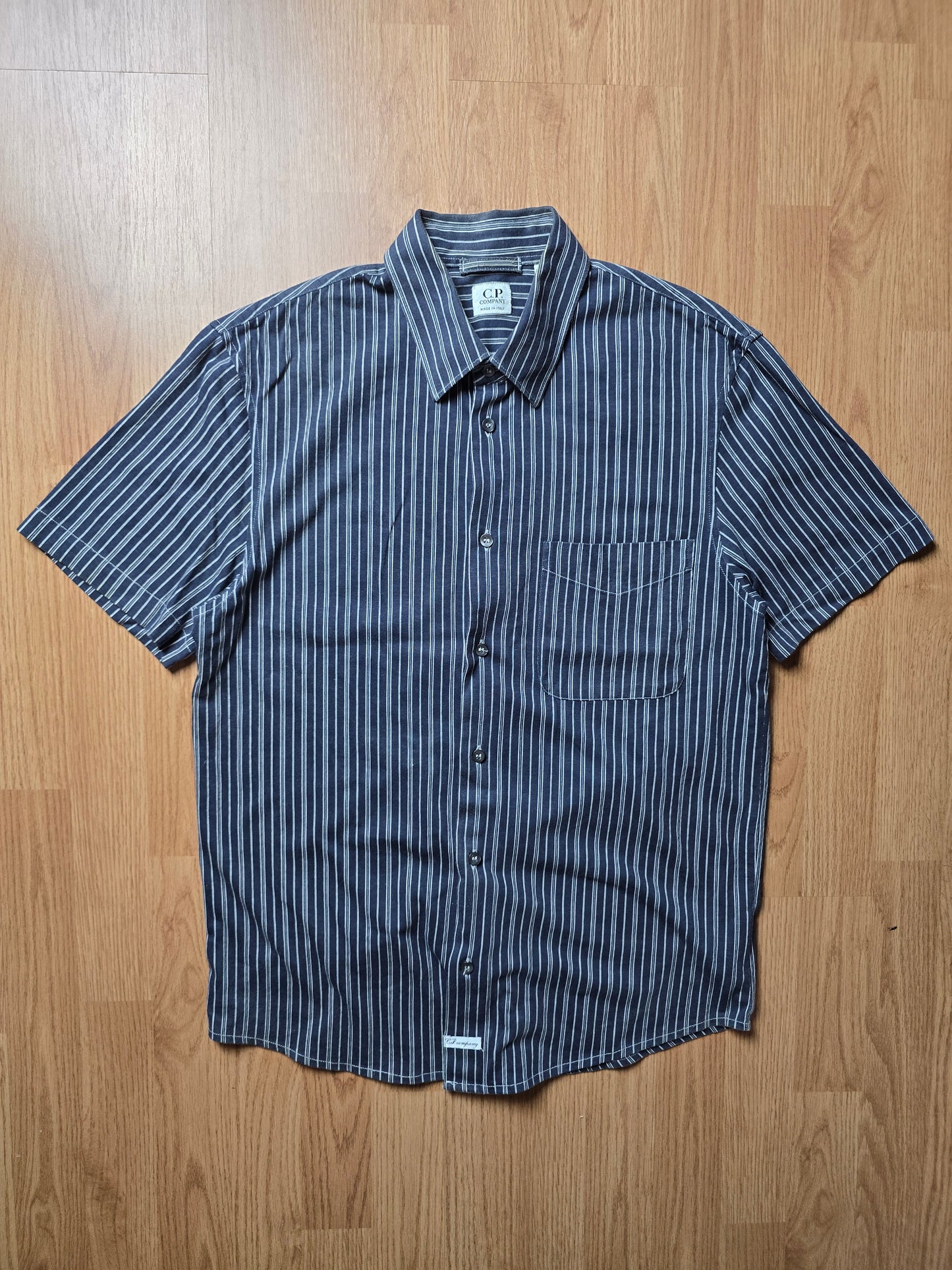 C.P. Company SS04 Pinstripe Cotton Shirt (M)