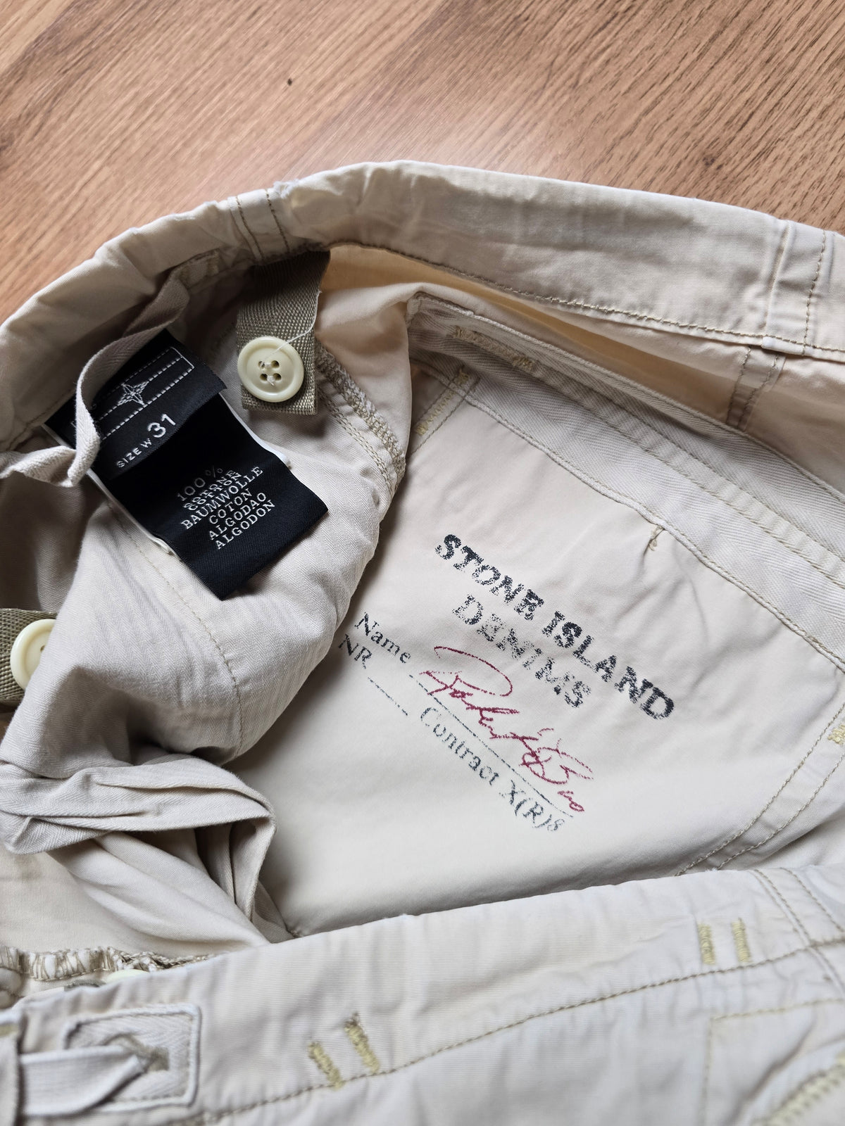Vintage Stone Island Denims Baggy Technical Cargo Pants (34x33)