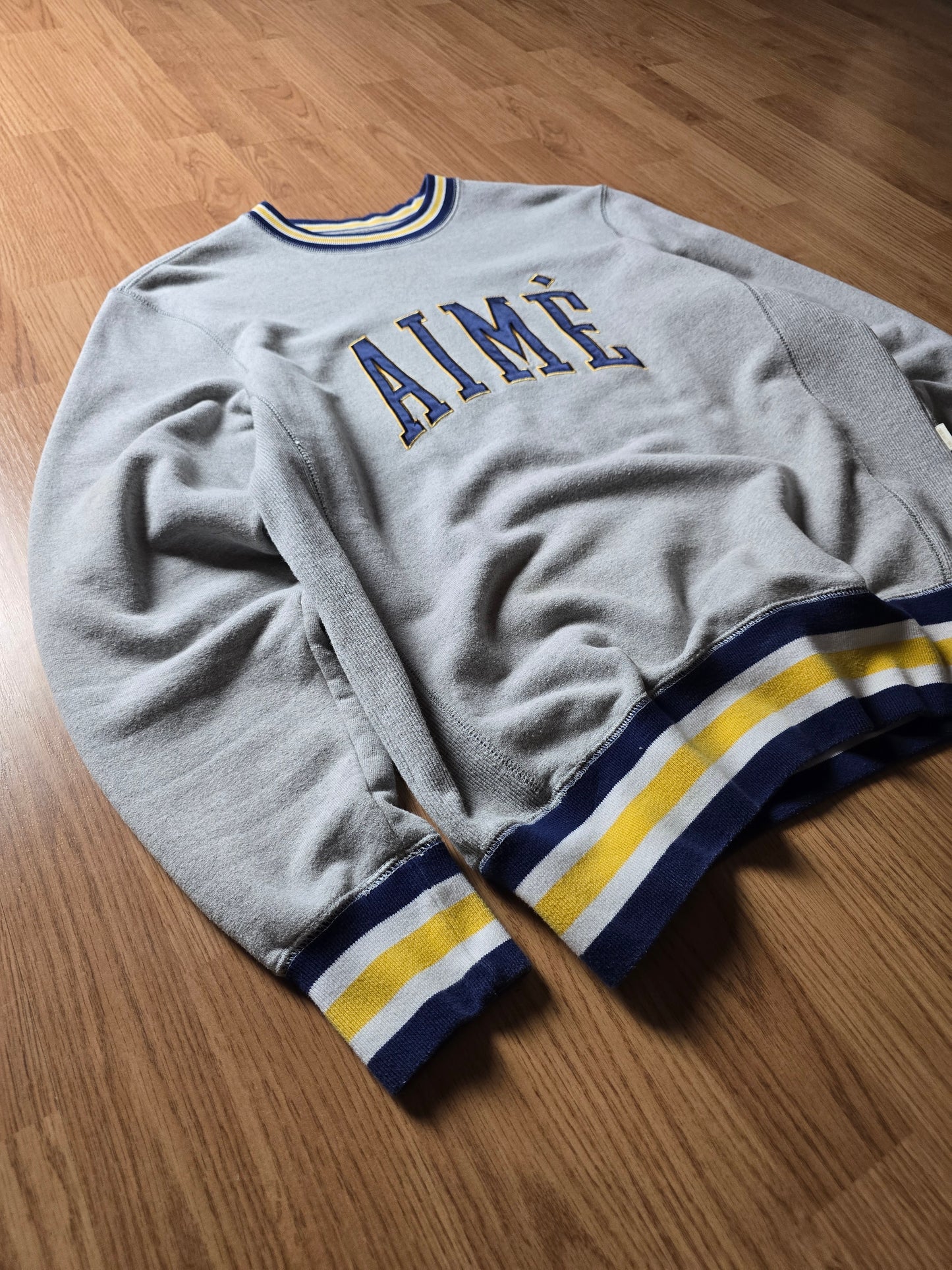 Aime Leon Dore Terry Collegiate Crewneck Sweatshirt (M)