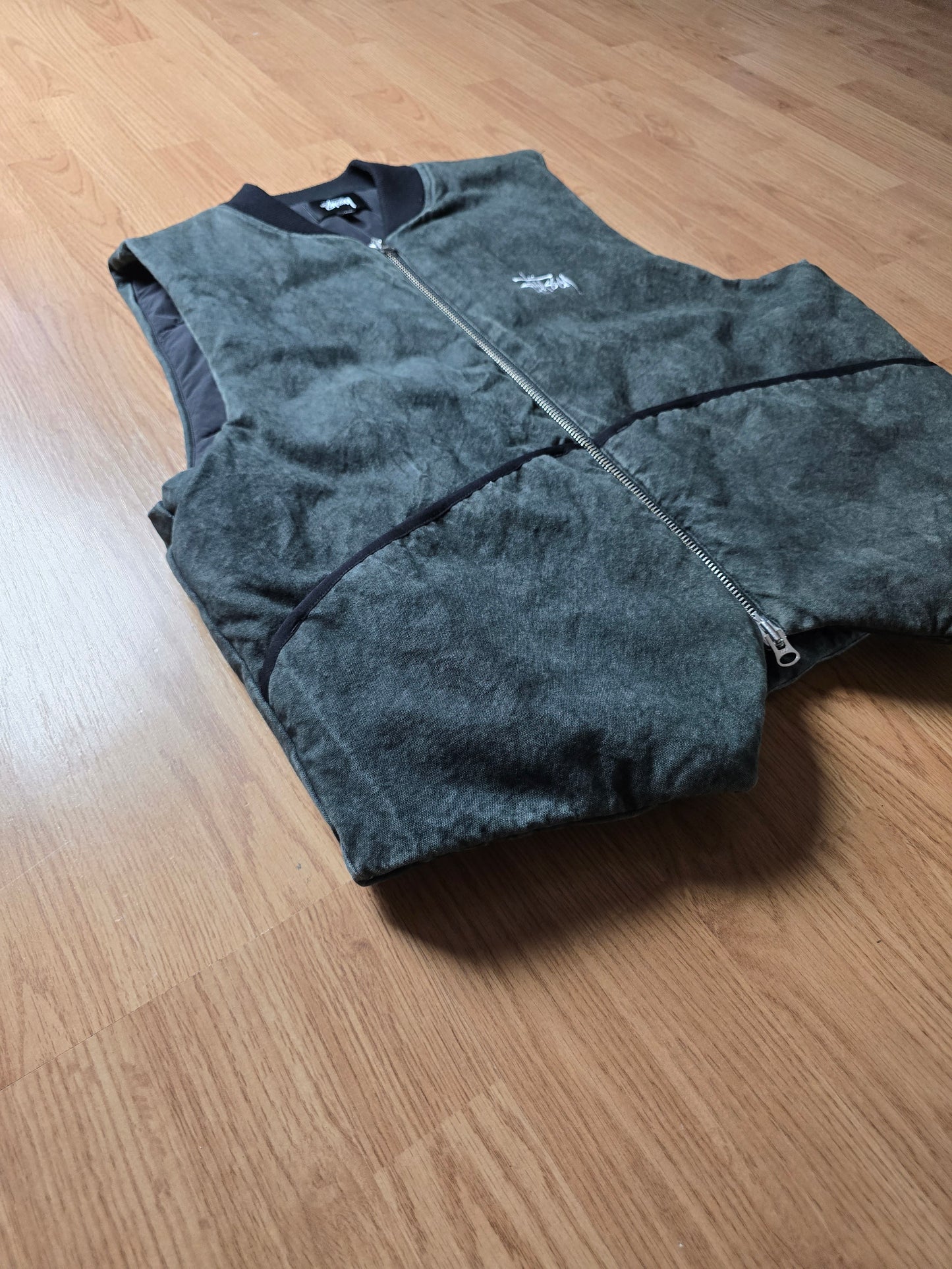 Stussy Primaloft Washed Canvas Gilet/Vest (L)