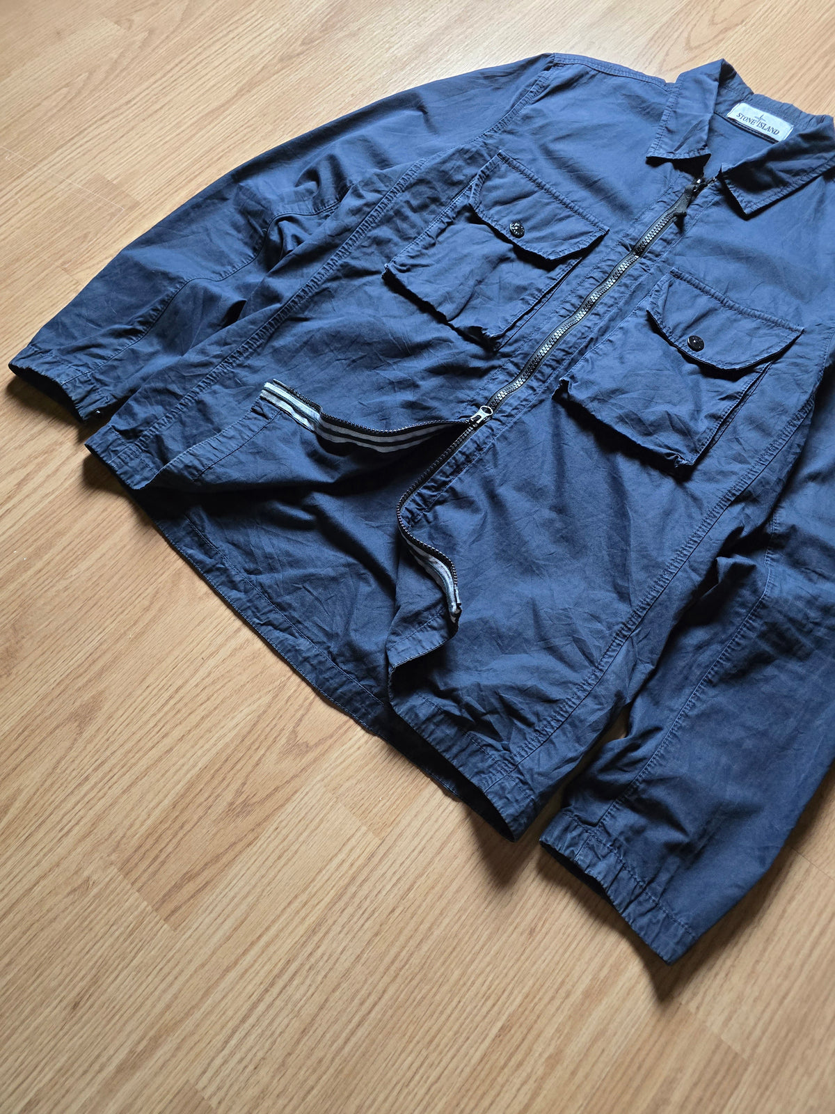 Stone Island Garment Dyed Zip Overshirt (S)