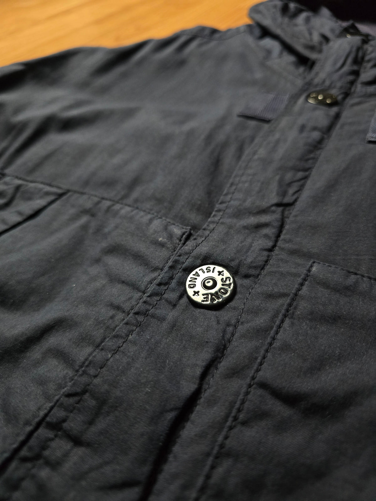 Stone Island Lightweight Mussola Gommata Hooded Bomber Jacket (L)