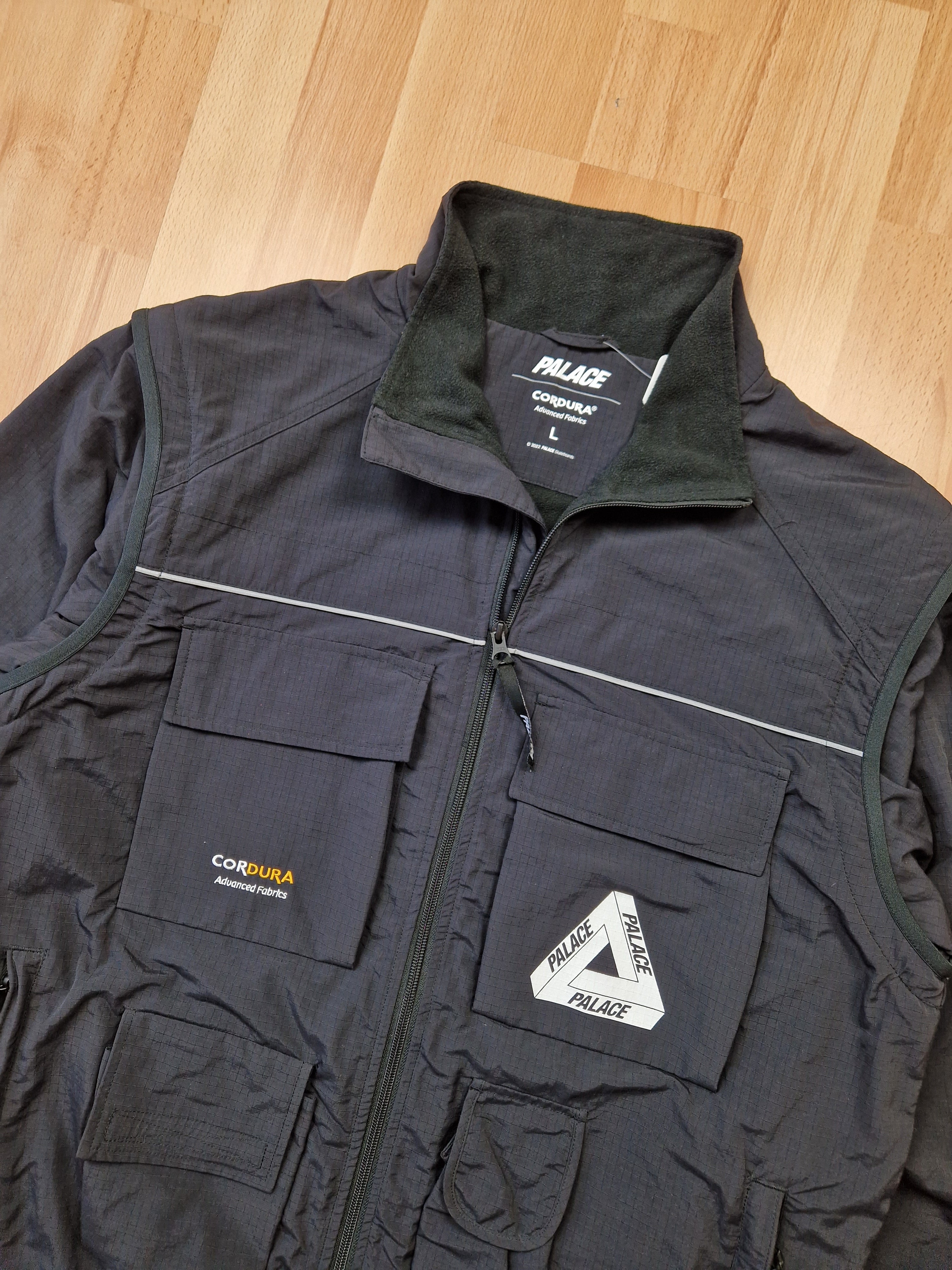 Palace Cordura RS Zip Off Gilet Jacket (L) – uniform.streetwear