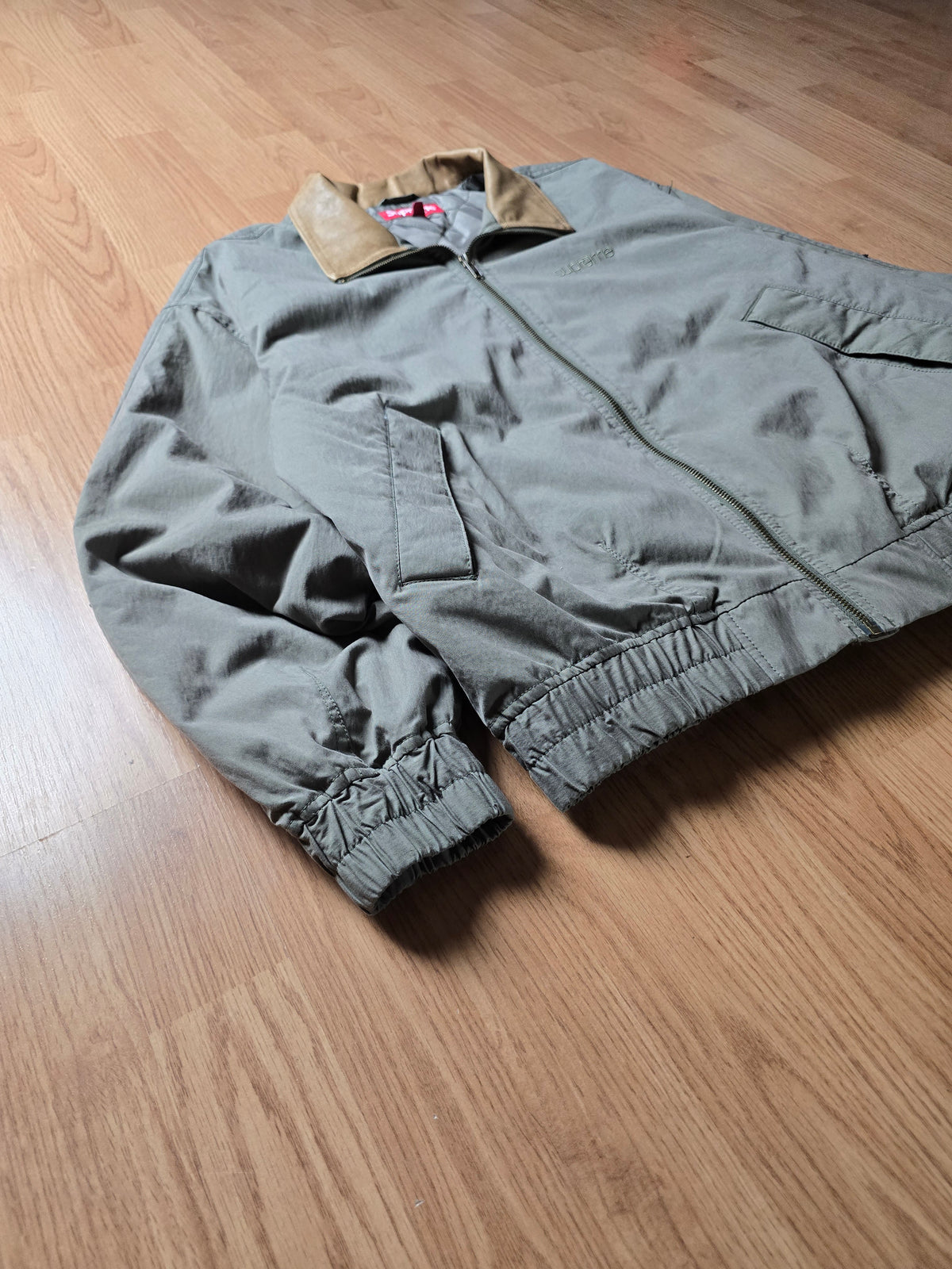Supreme Leather Colar Utility Jacket (S/M)