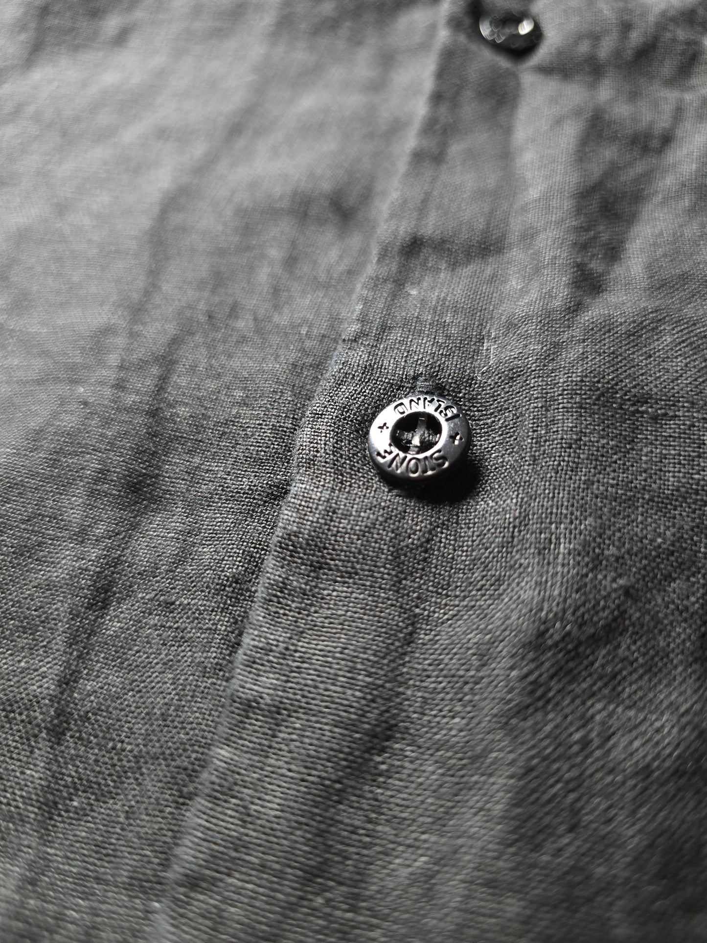Vintage Stone Island Embroidered Linen LS Shirt (L)