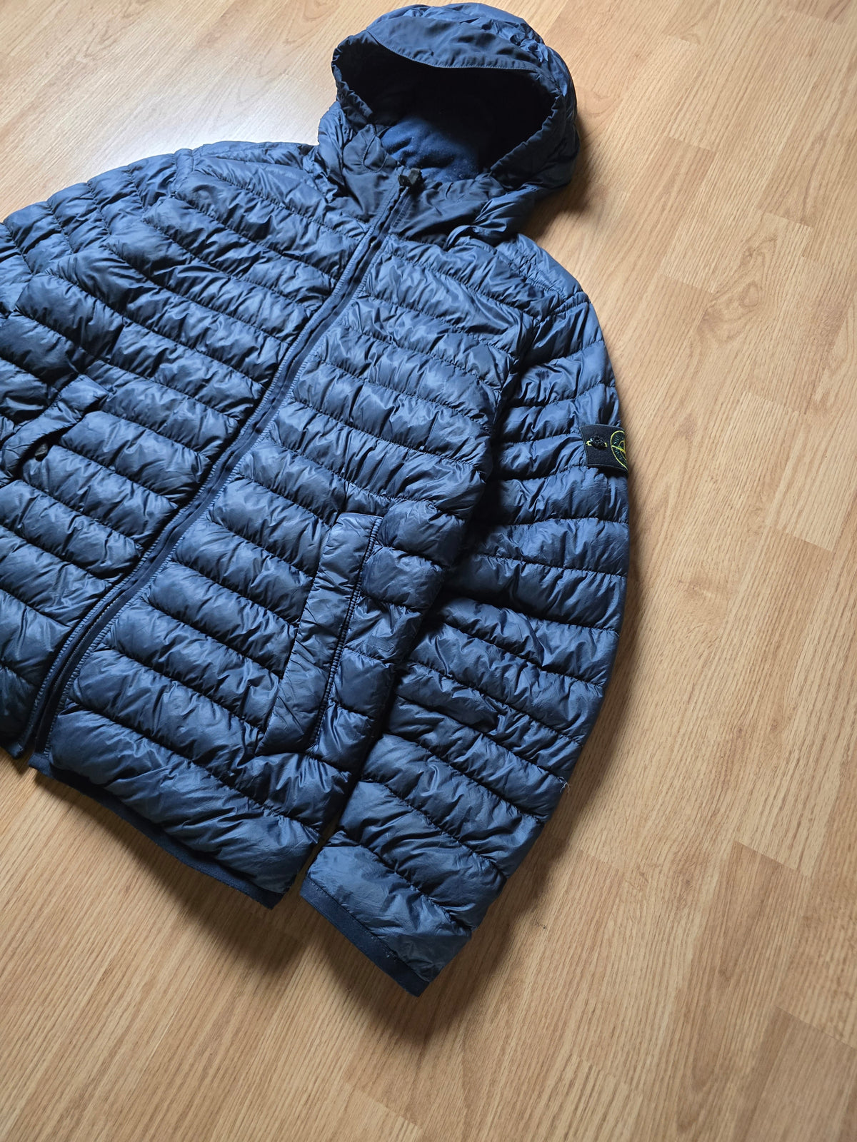Stone Island Garment Dyed Micro Yarn Down Puffer Jacket (L)