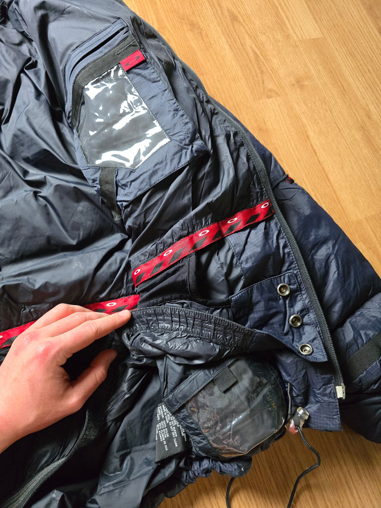 Vintage Oakley Nitro Fuel Down Hooded Ski Puffer Jacket (M)