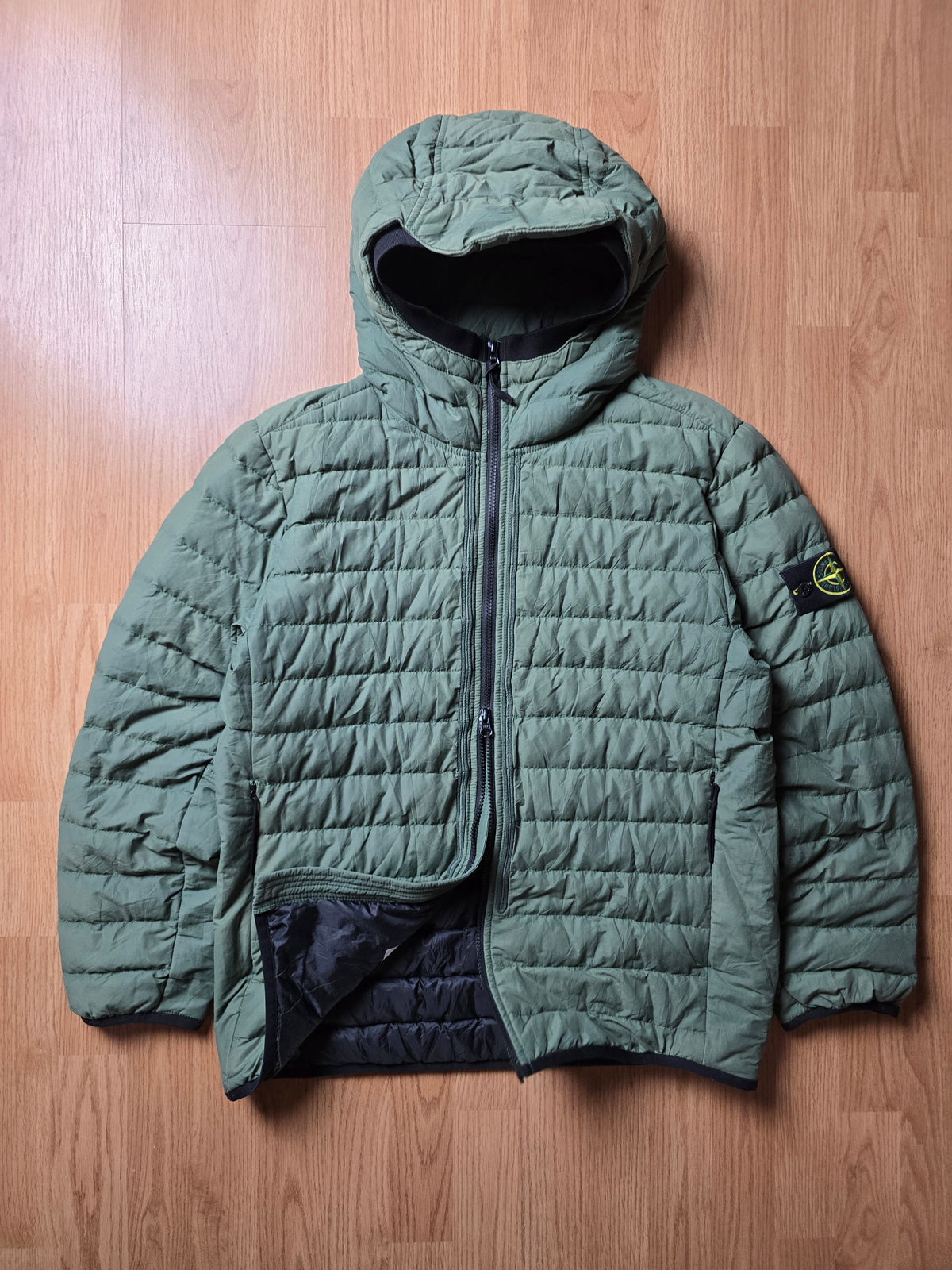 Stone Island O-Cotton / R-Nylon Tela Down Puffer Jacket (L)