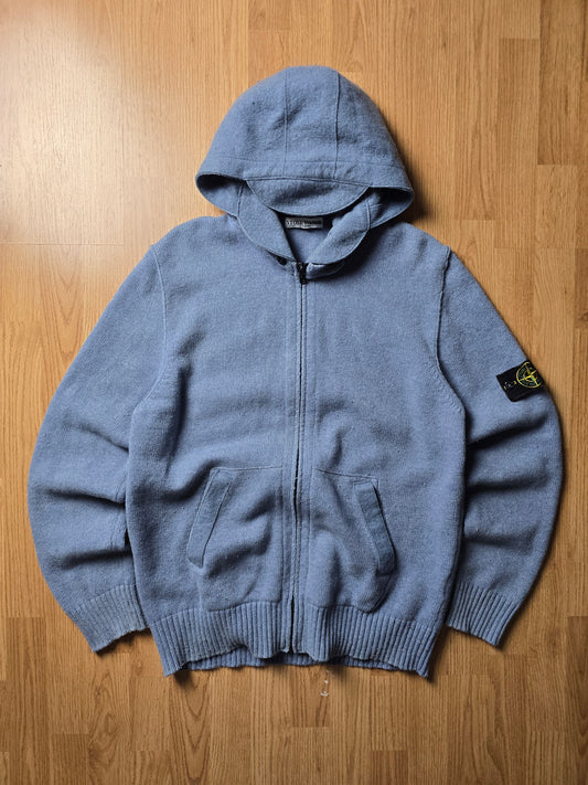 Stone Island AW10 Wool Knit Zip Hoodie (XL)