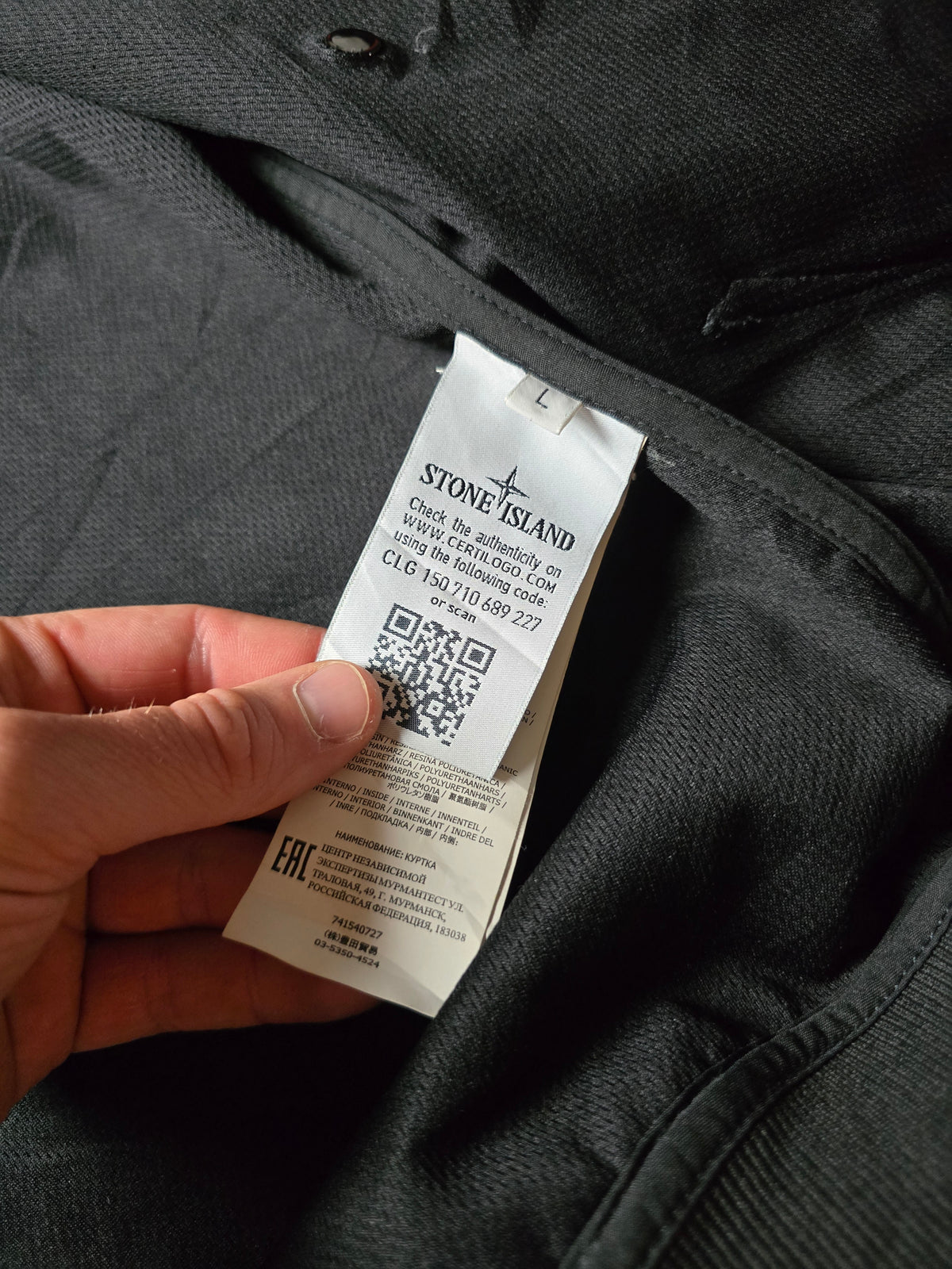 Stone Island Light Soft Shell-R E-Dye Technology Jacket (L)