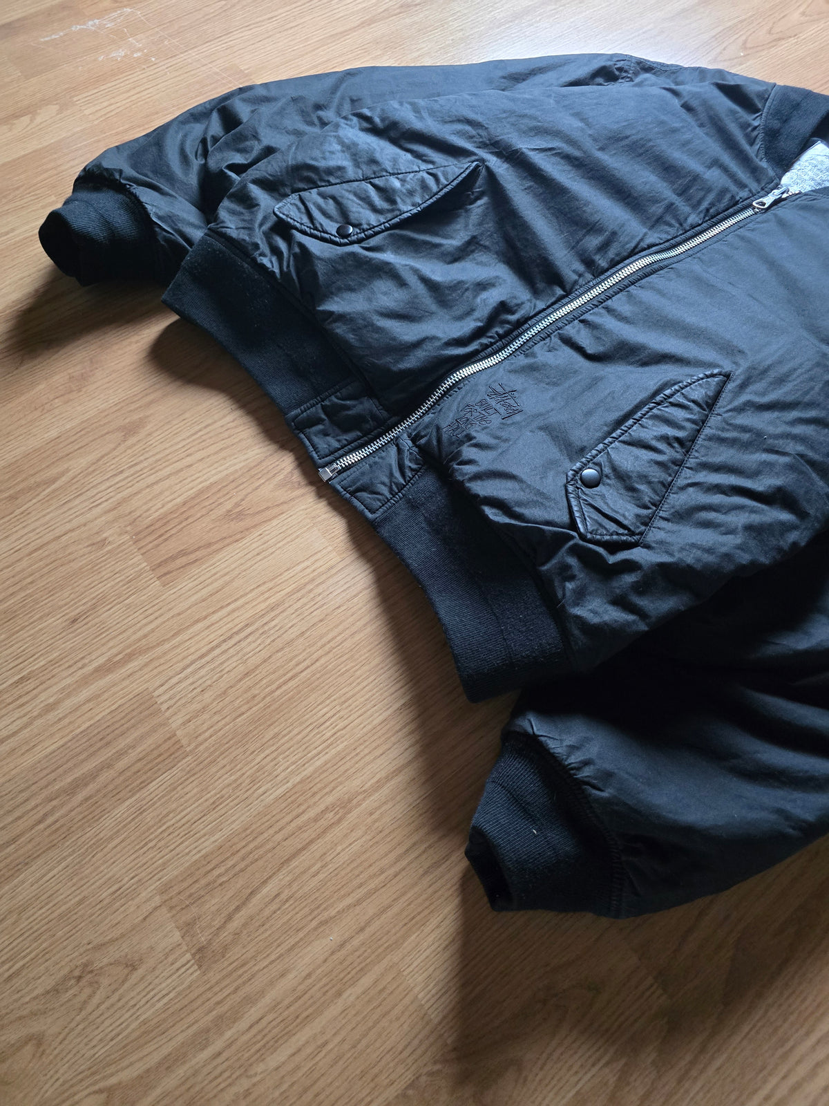 Stussy Reversible Waxed Built Bomber Jacket (XL)