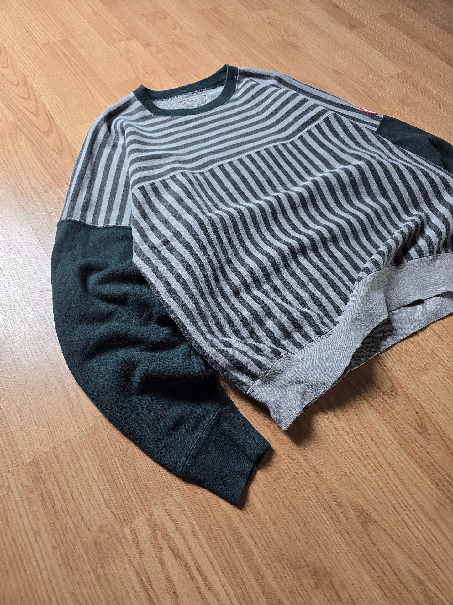 Cav Empt Overdyed Stripe Crewneck Sweatshirt (M/L)