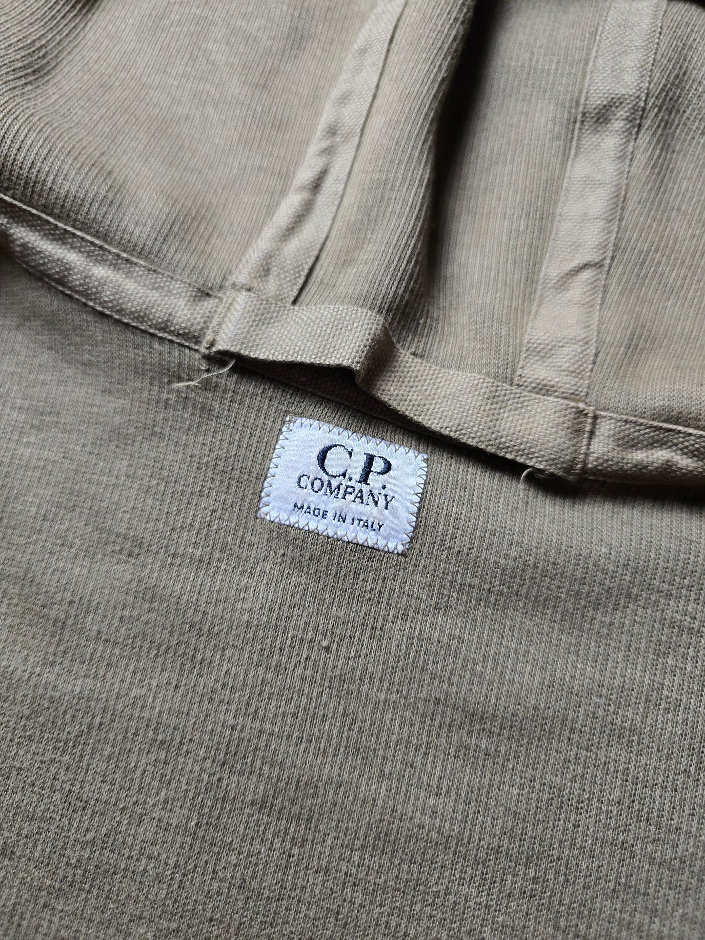 C.P. Company AW03 Cotton & Wool Blend Knit Zip Hoodie (M)