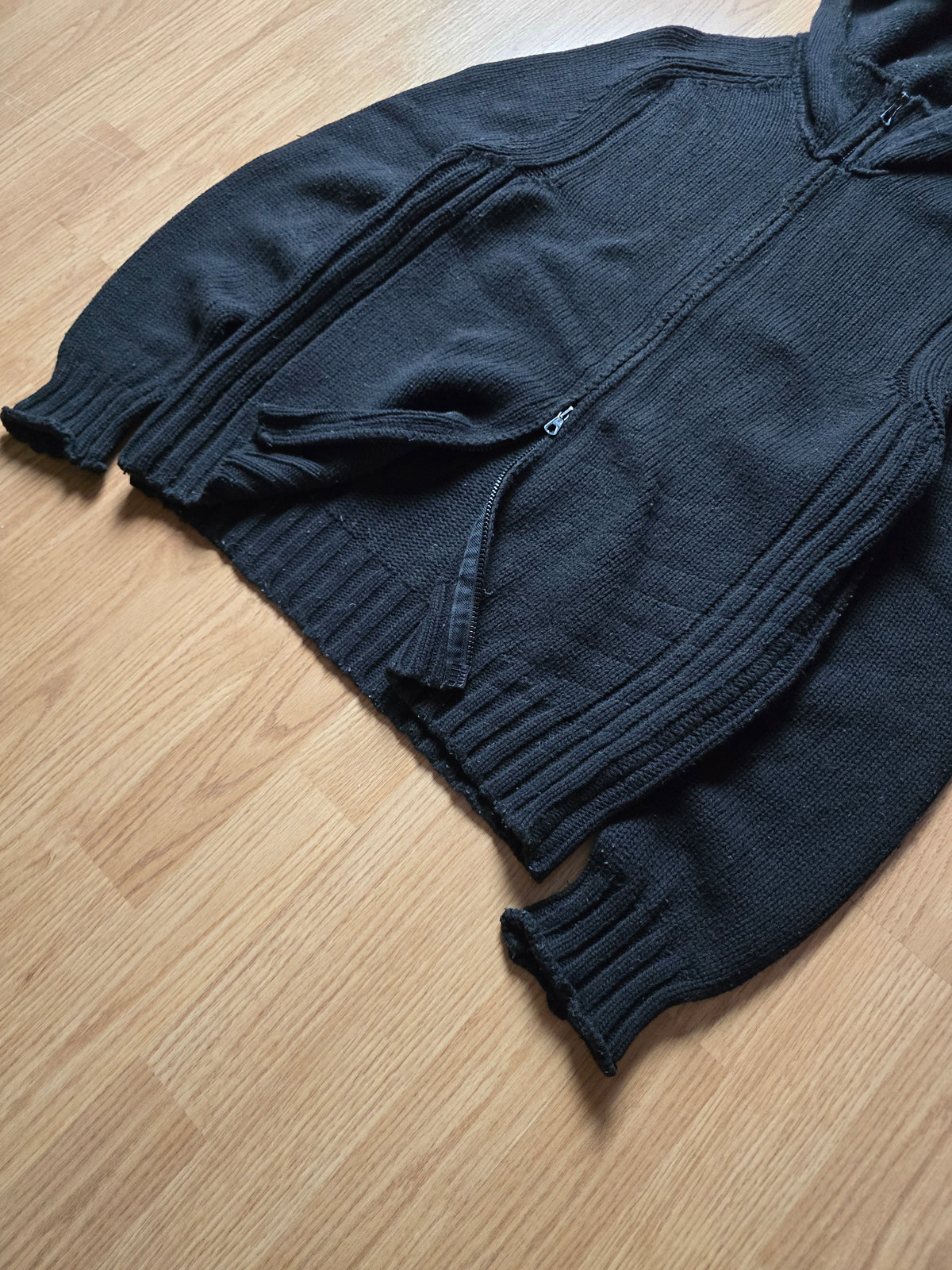 Stone Island AW05 Cotton Knit Zip Hoodie (M)