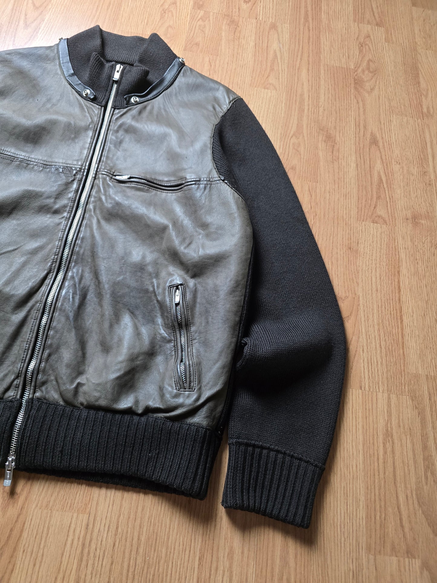 C.P. Company AW06 Leather & Wool Hybrid Jacket (M)