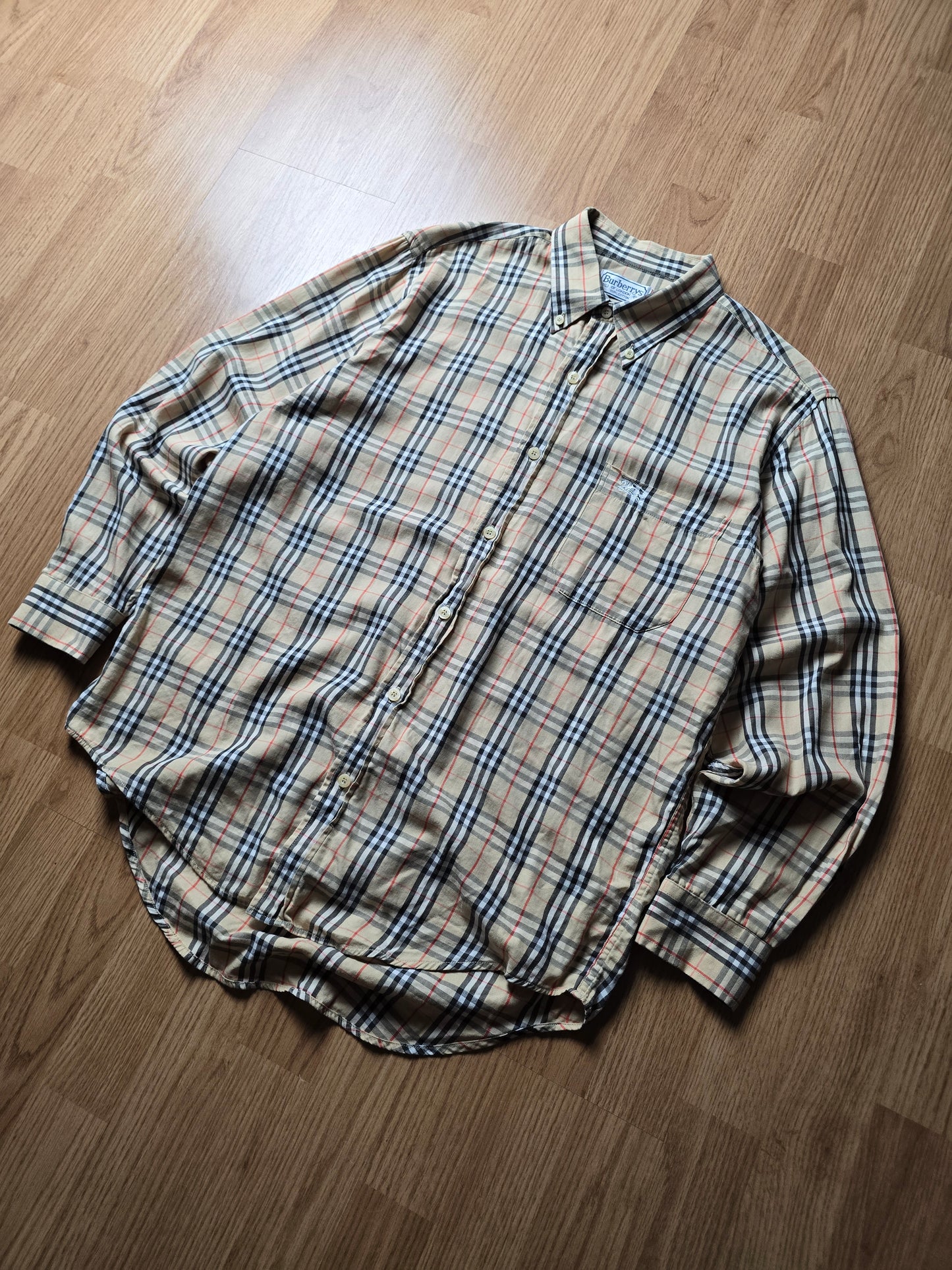Vintage Burberry LS Nova Check Flannel Shirt (M)