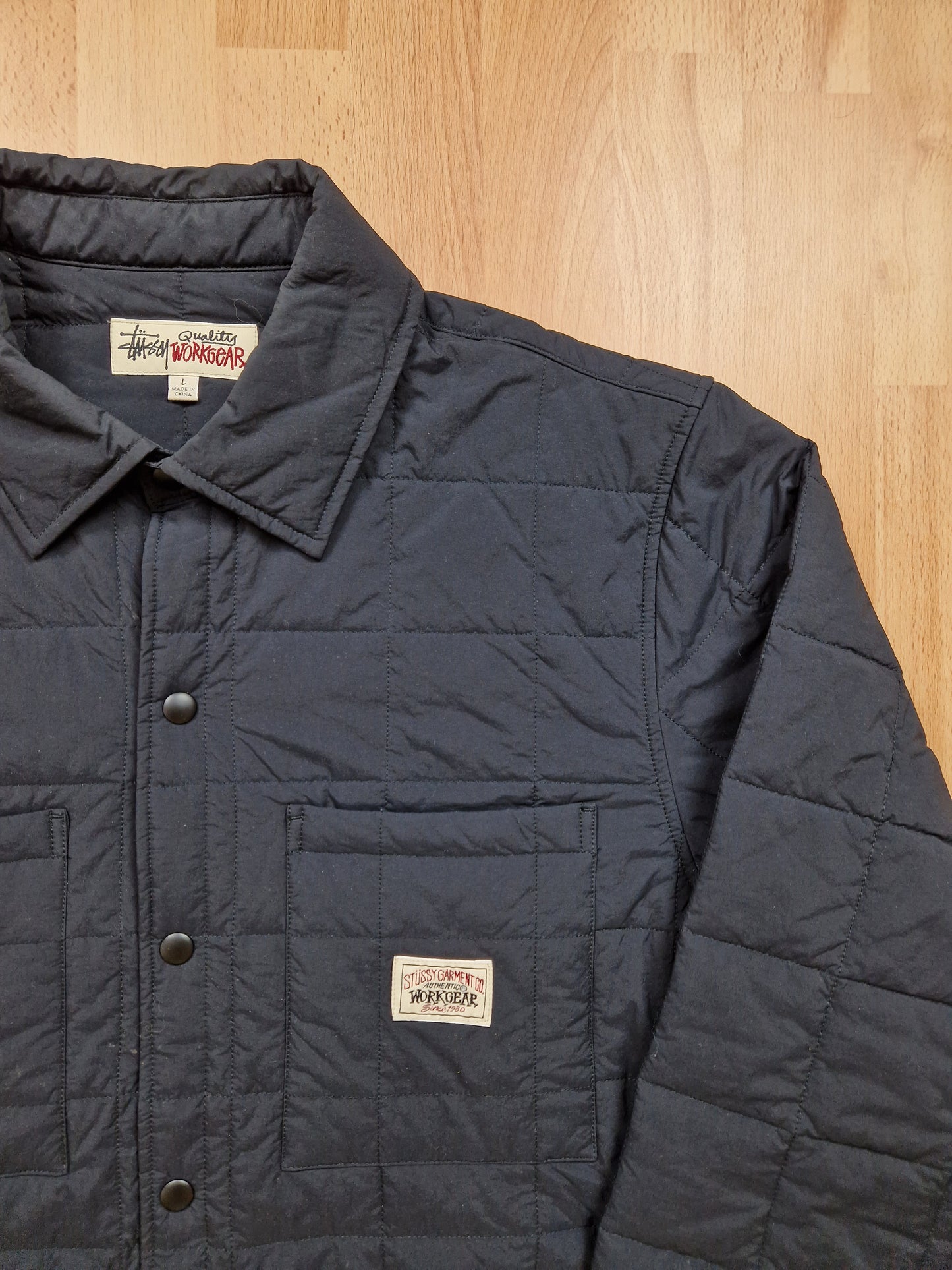 Stussy Workgear Quilted Fatigue Overshirt (L)