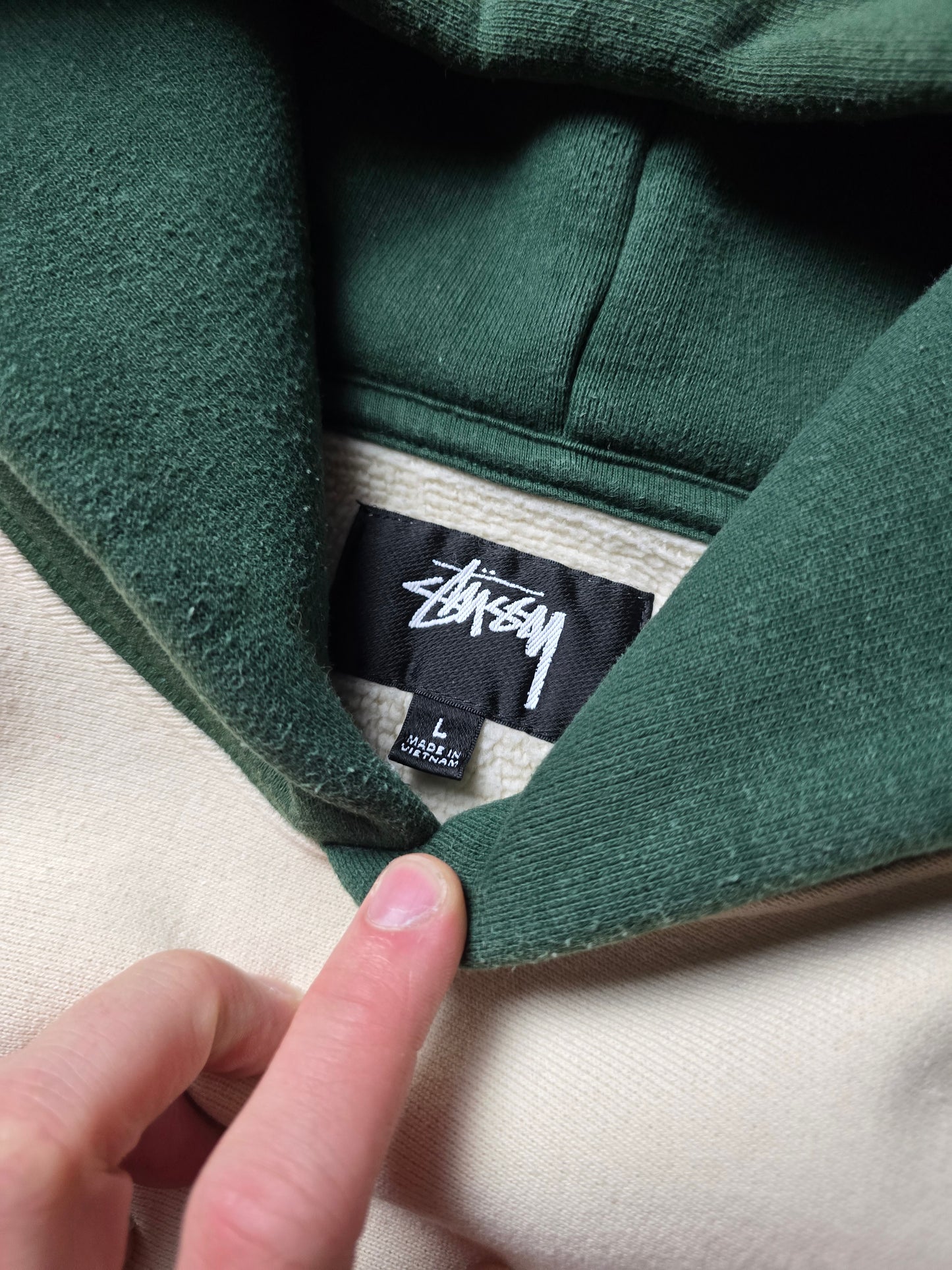 Stussy 2-Tone Contrast Hoodie (L)