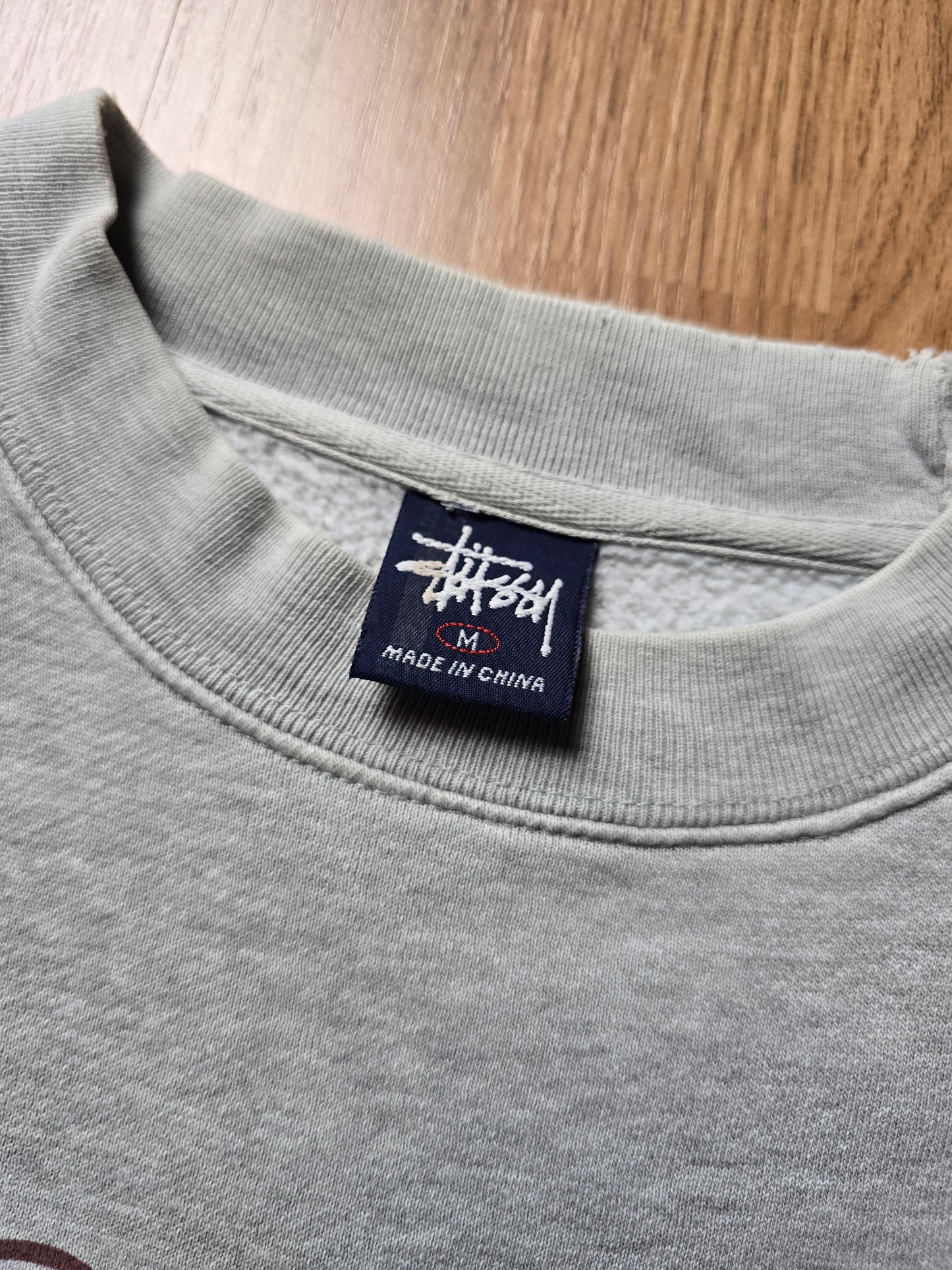 90s Stussy Floral Print Crewneck Sweatshirt (M)
