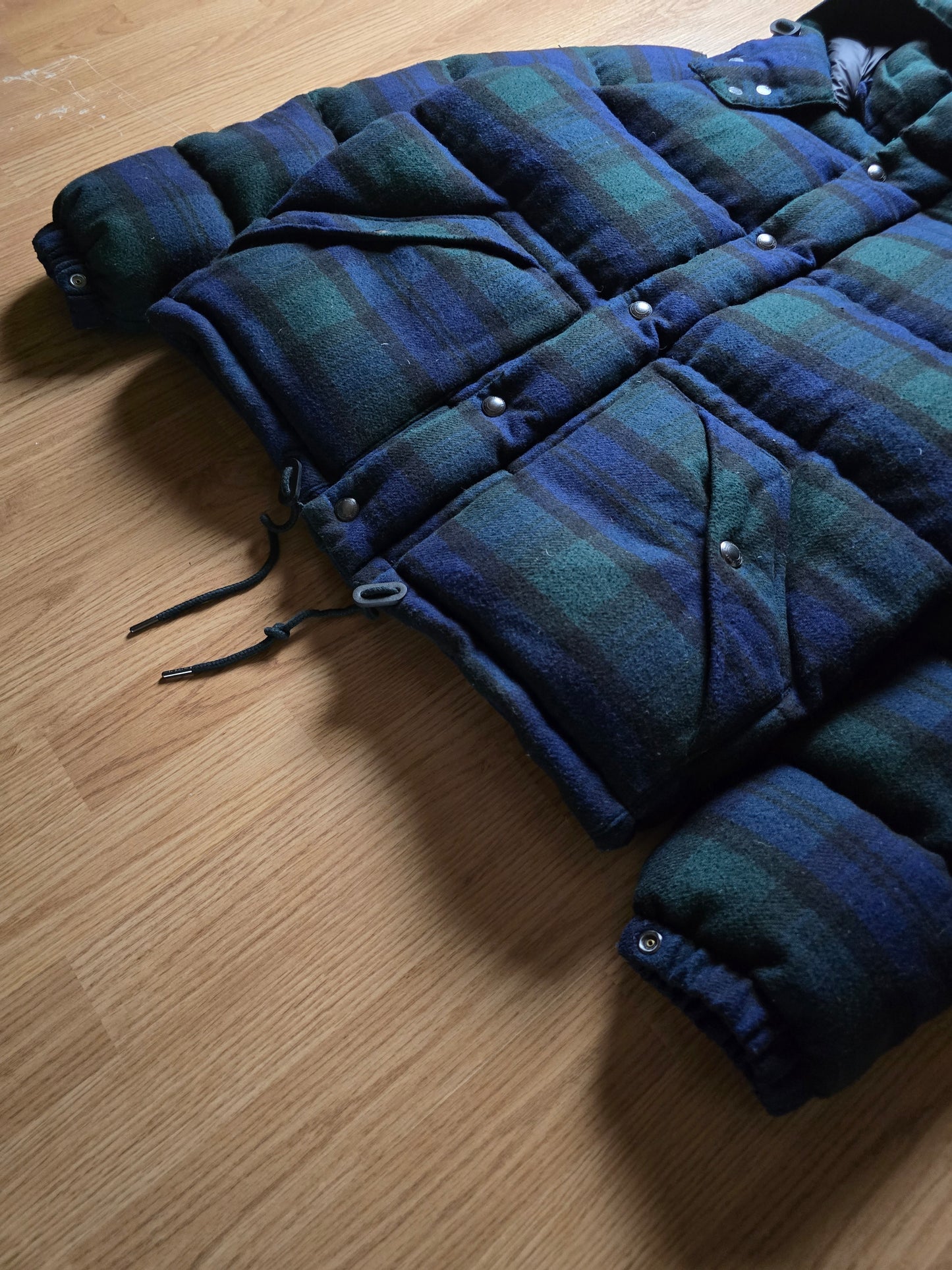 Ralph Lauren Wool Plaid Heavyweight Down Puffer Jacket (M/L)